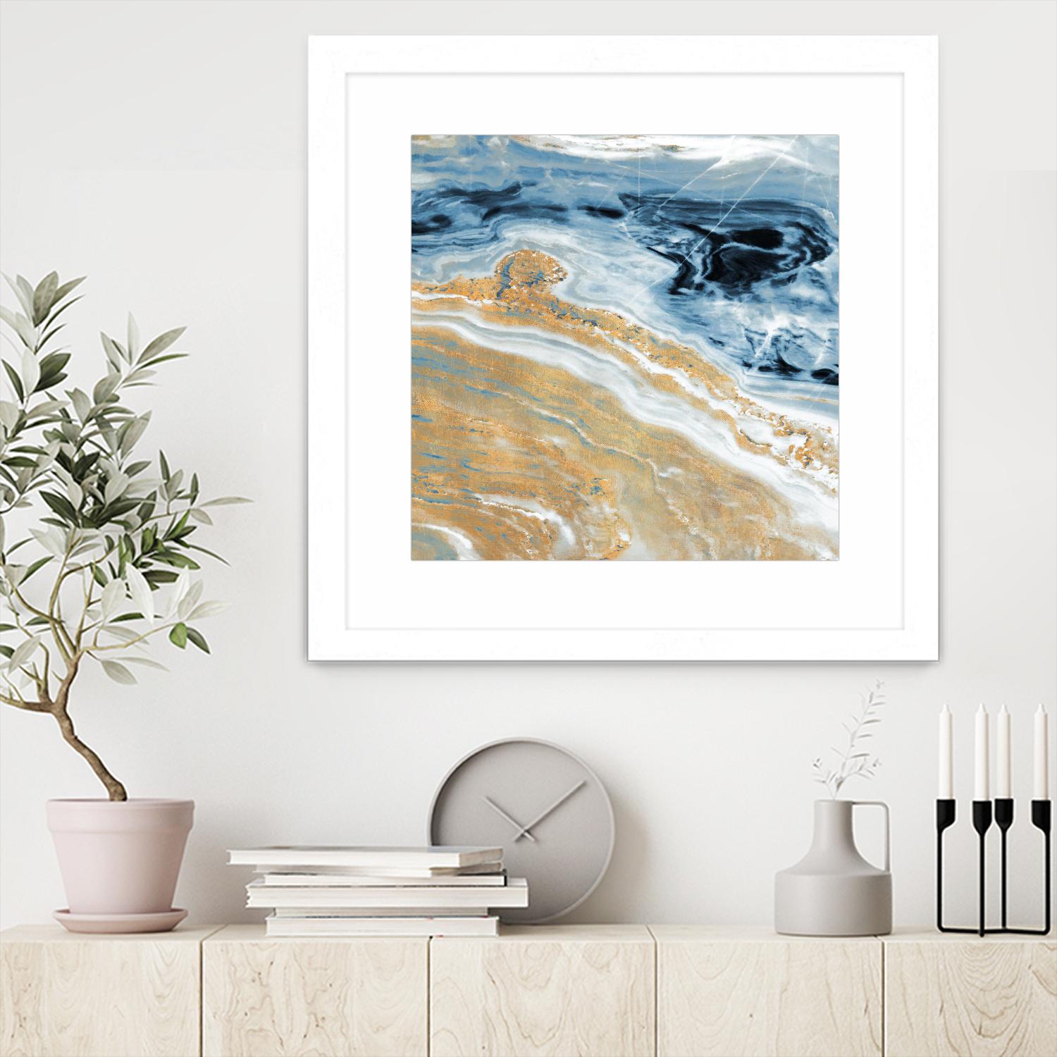 Clear Water With Gold I by Susan Bryant on GIANT ART - coastal photography