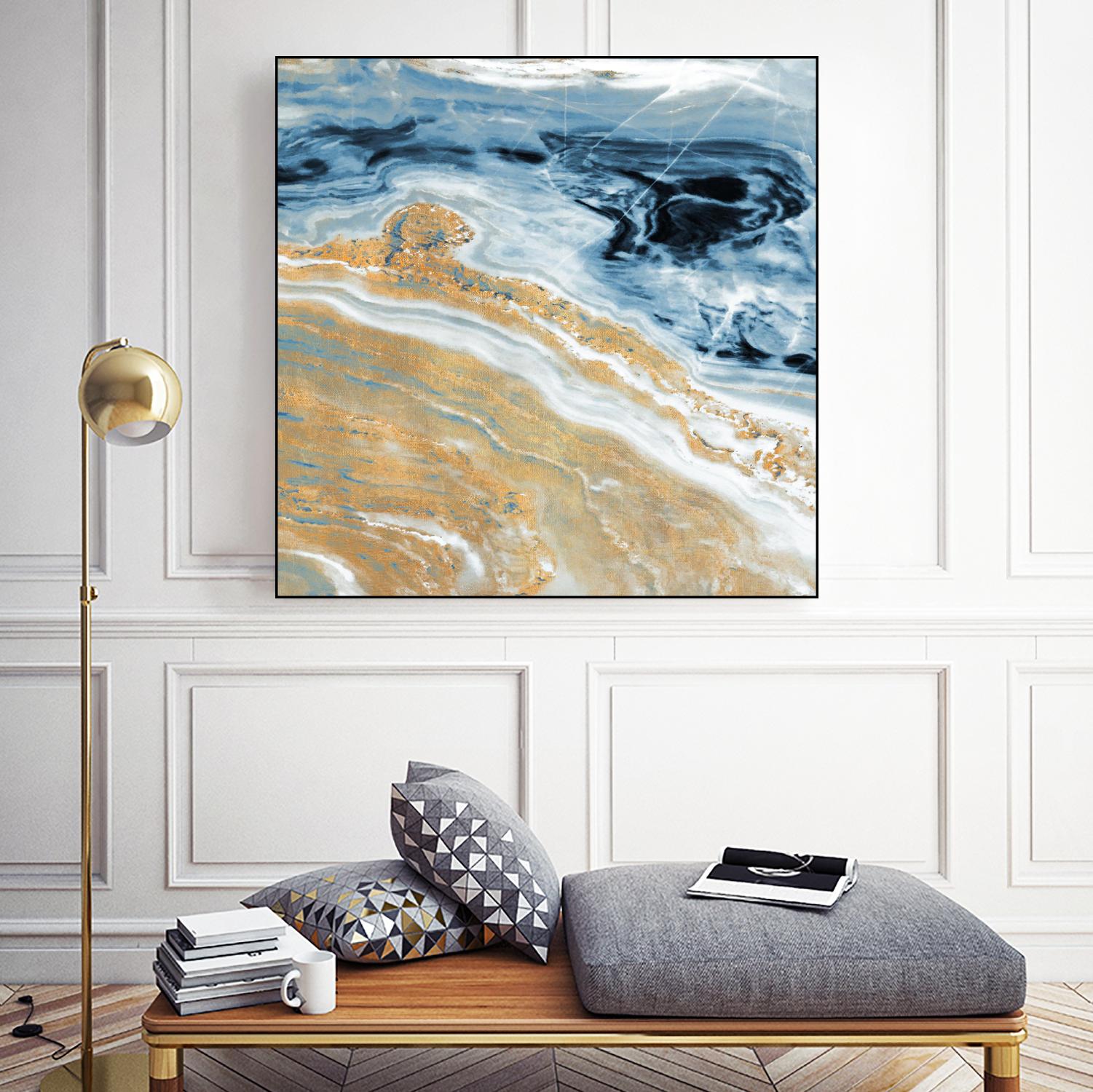 Clear Water With Gold I by Susan Bryant on GIANT ART - coastal photography