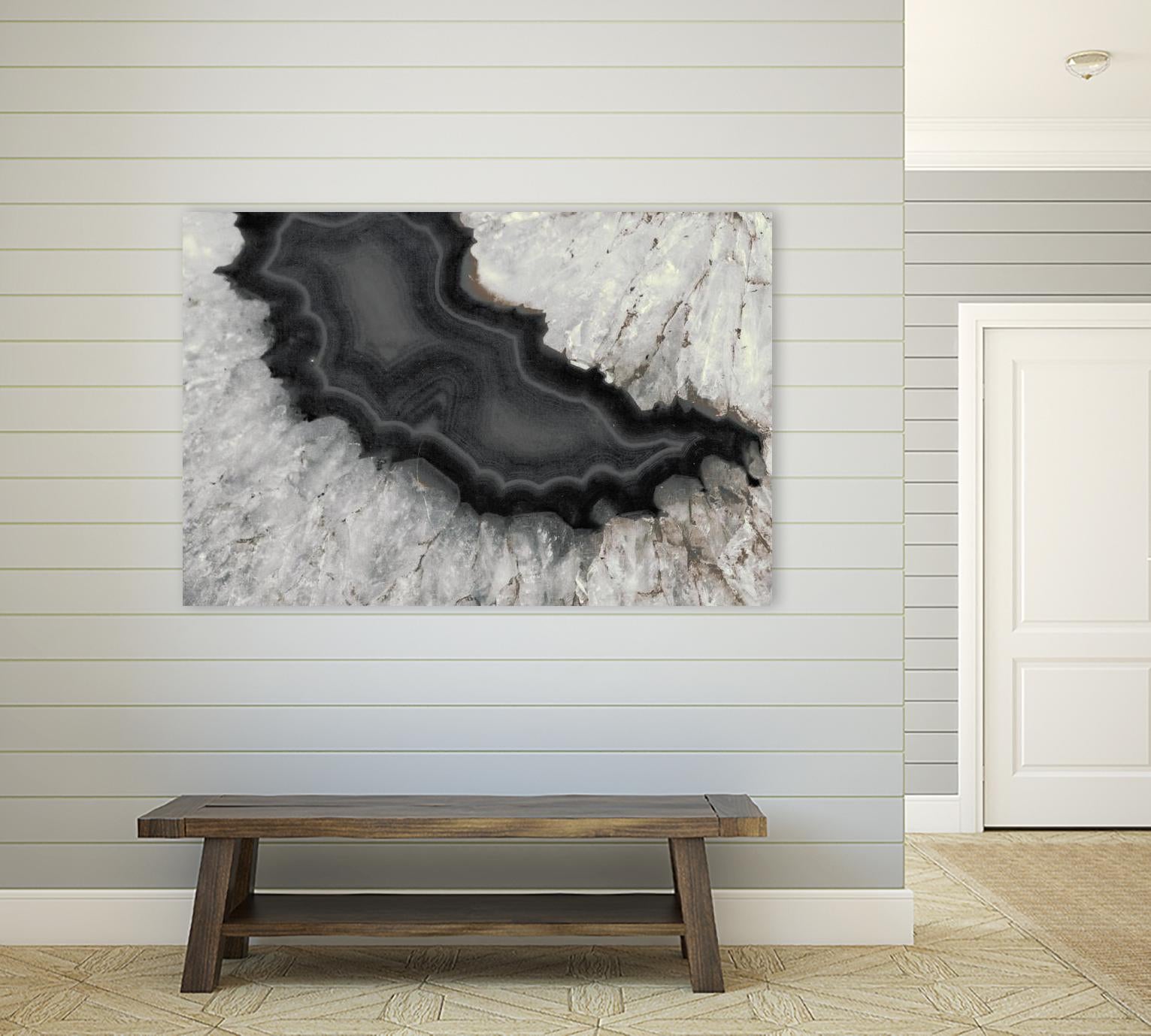Dark Watercolor Agate Square by Susan Bryant on GIANT ART - abstract photography