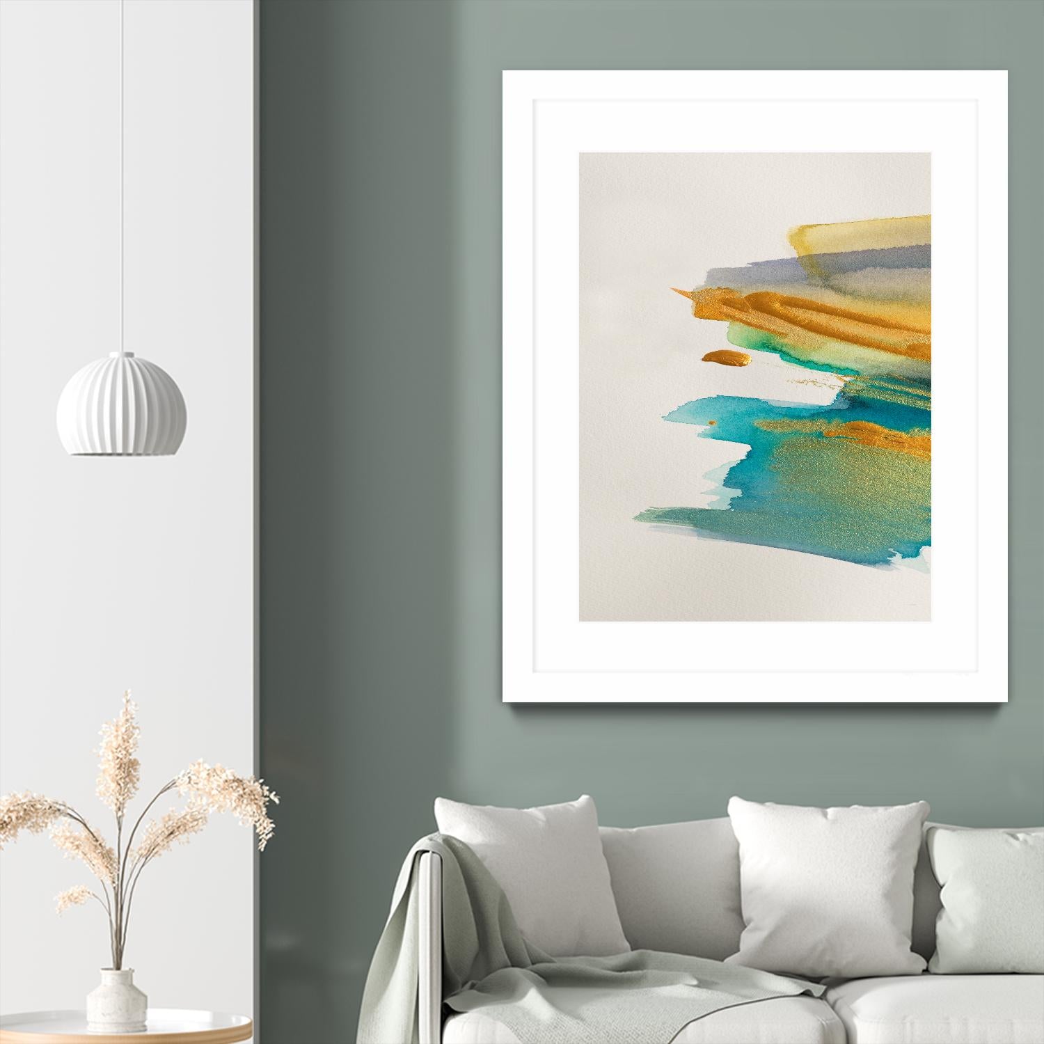 Amber Gold Vertical I by Lanie Loreth on GIANT ART - gold abstract