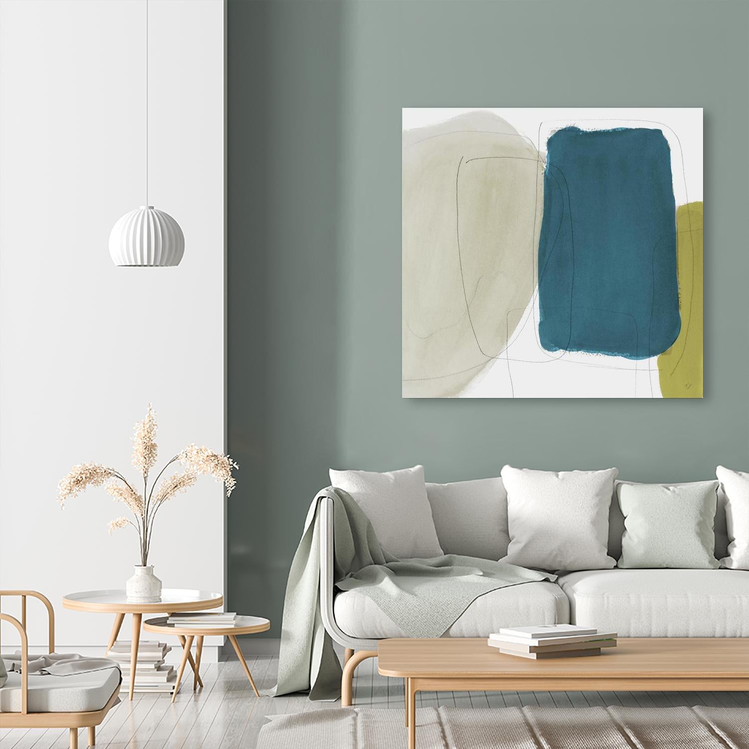 Beige And Navy Abstract by Lanie Loreth on GIANT ART - abstract