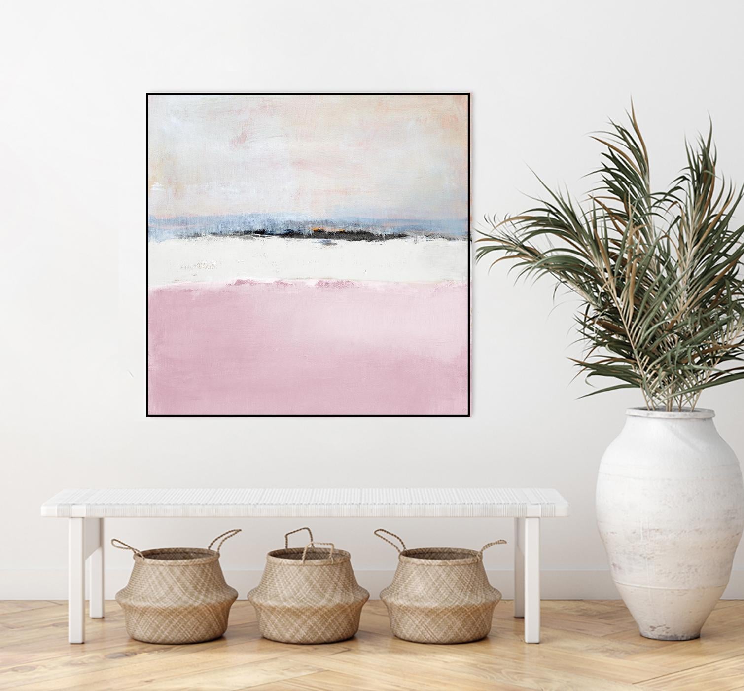 Pink Sea Abstract by Lanie Loreth on GIANT ART - pink abstract costal