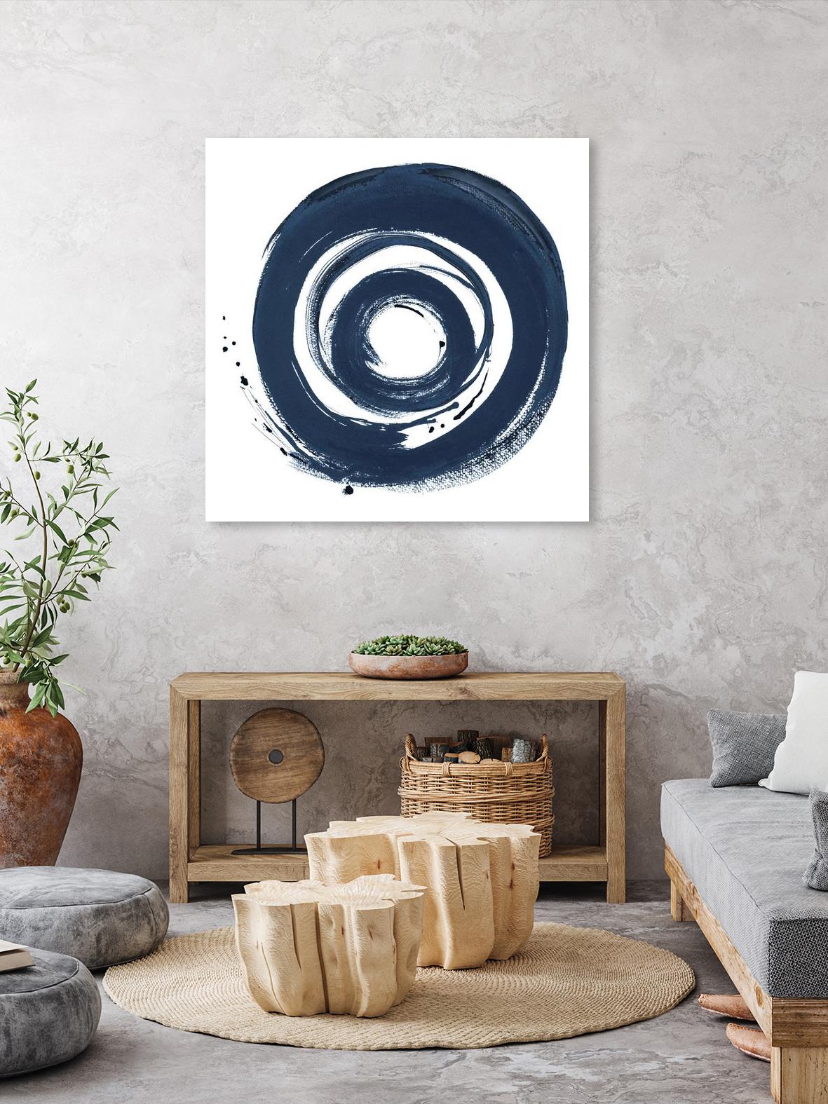 African Navy Circle Abstract by Patricia Pinto on GIANT ART - multi Abstract
