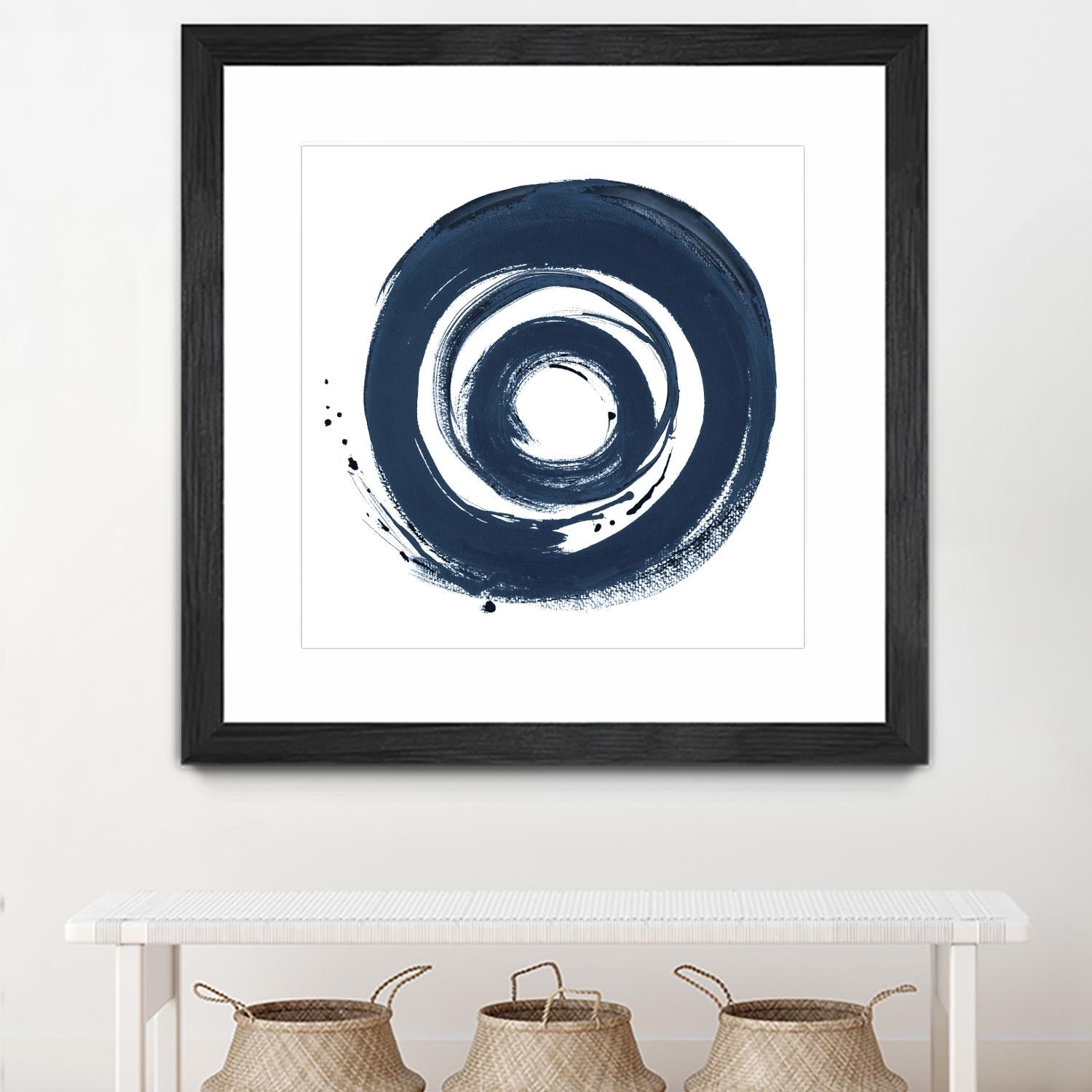 African Navy Circle Abstract by Patricia Pinto on GIANT ART - multi Abstract