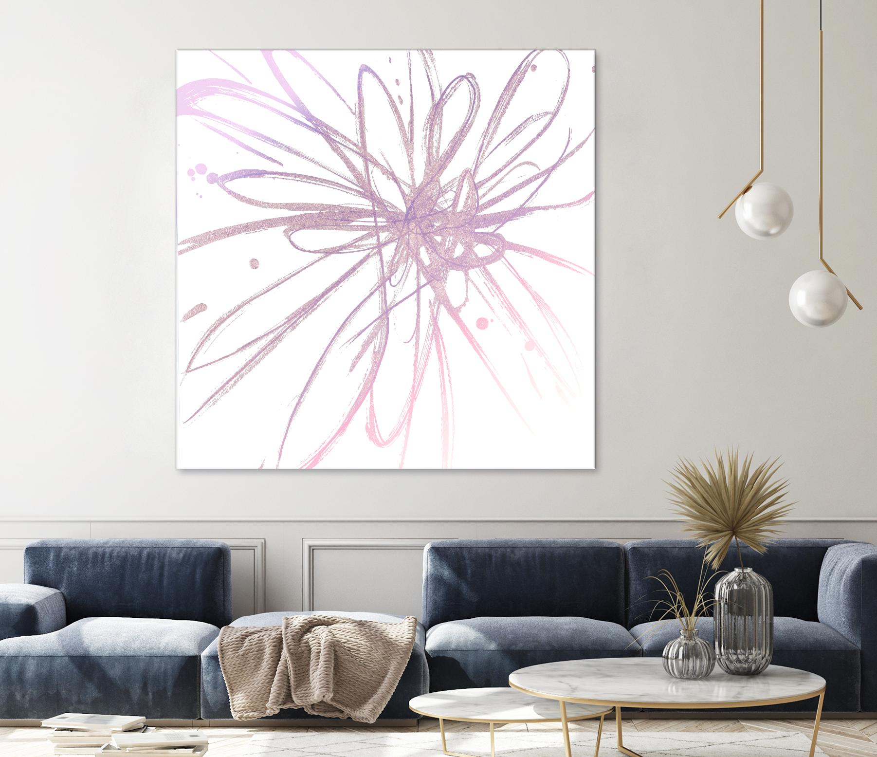 Pink Burst I by L. Hewitt on GIANT ART - multi abstract