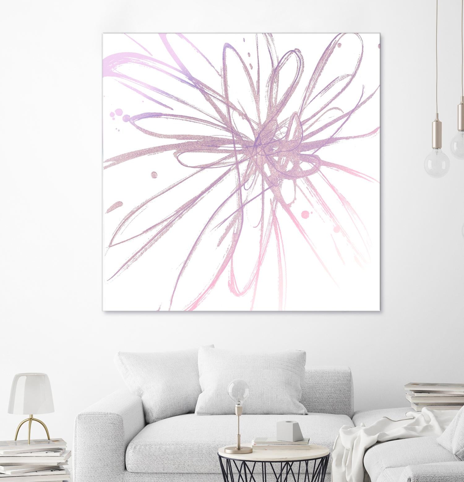 Pink Burst I by L. Hewitt on GIANT ART - multi abstract