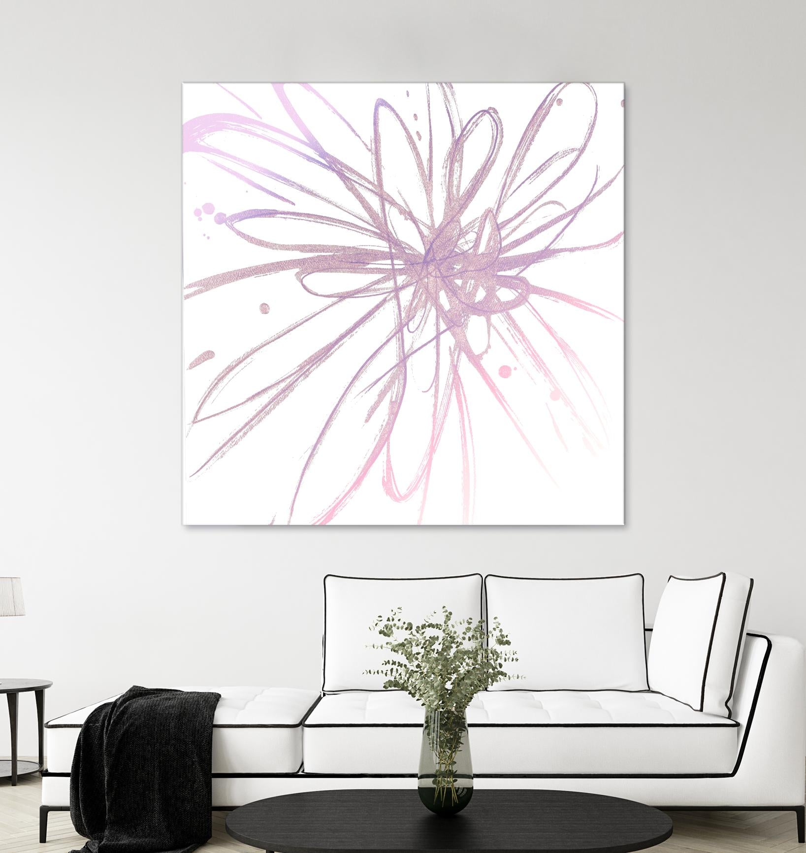 Pink Burst I by L. Hewitt on GIANT ART - multi abstract