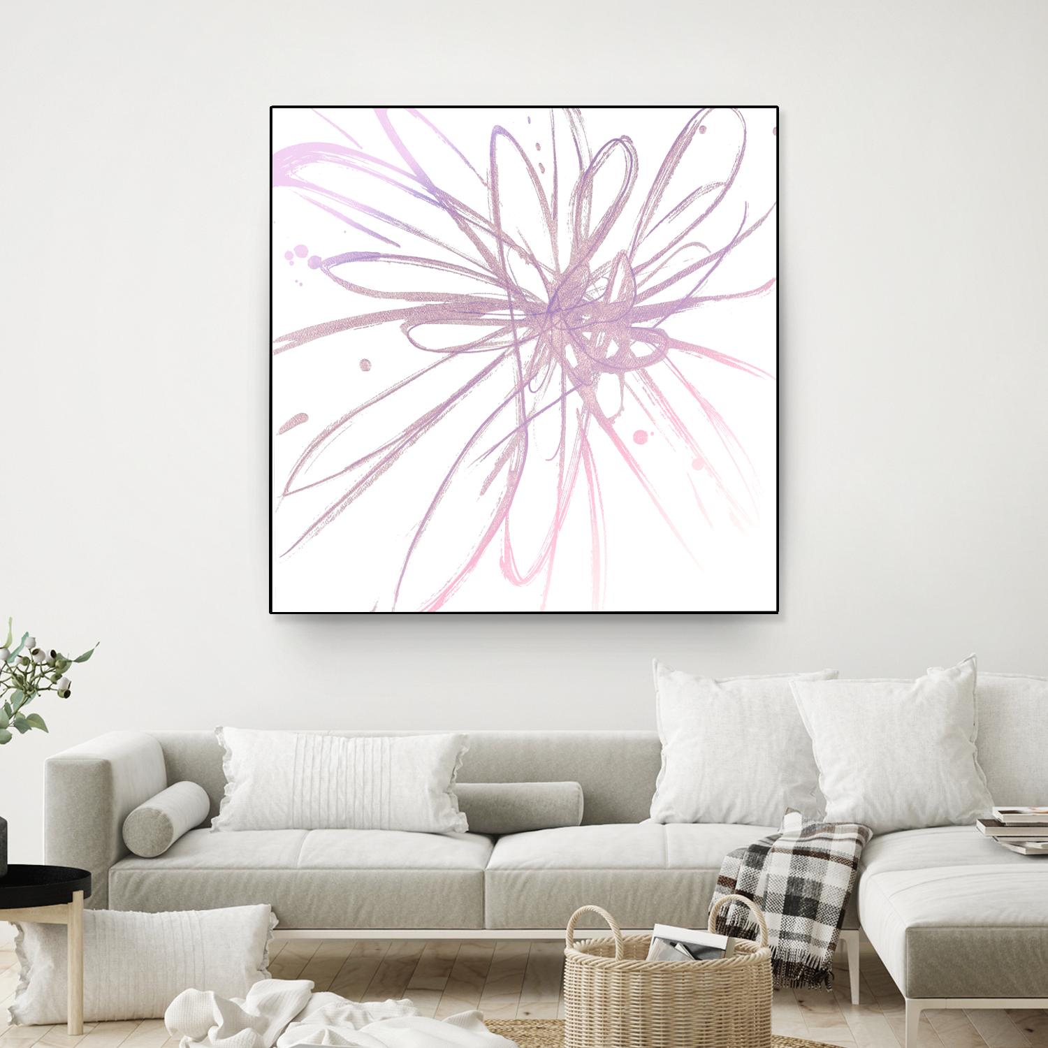Pink Burst I by L. Hewitt on GIANT ART - multi abstract