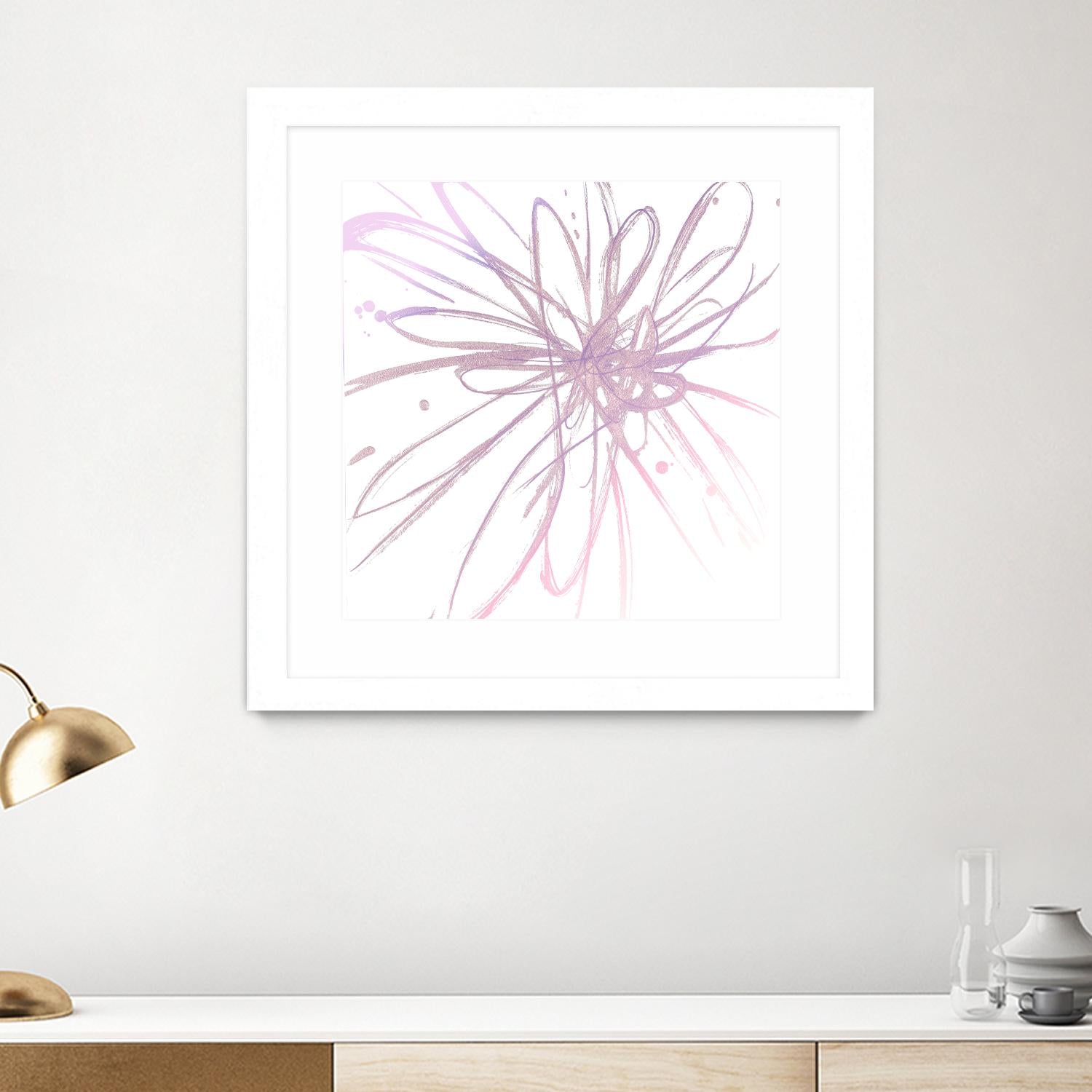 Pink Burst I by L. Hewitt on GIANT ART - multi abstract