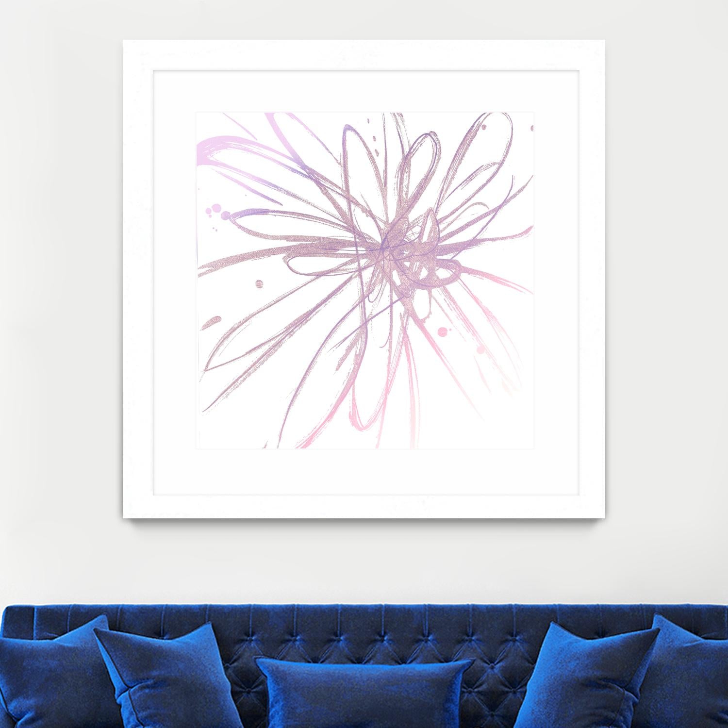 Pink Burst I by L. Hewitt on GIANT ART - multi abstract