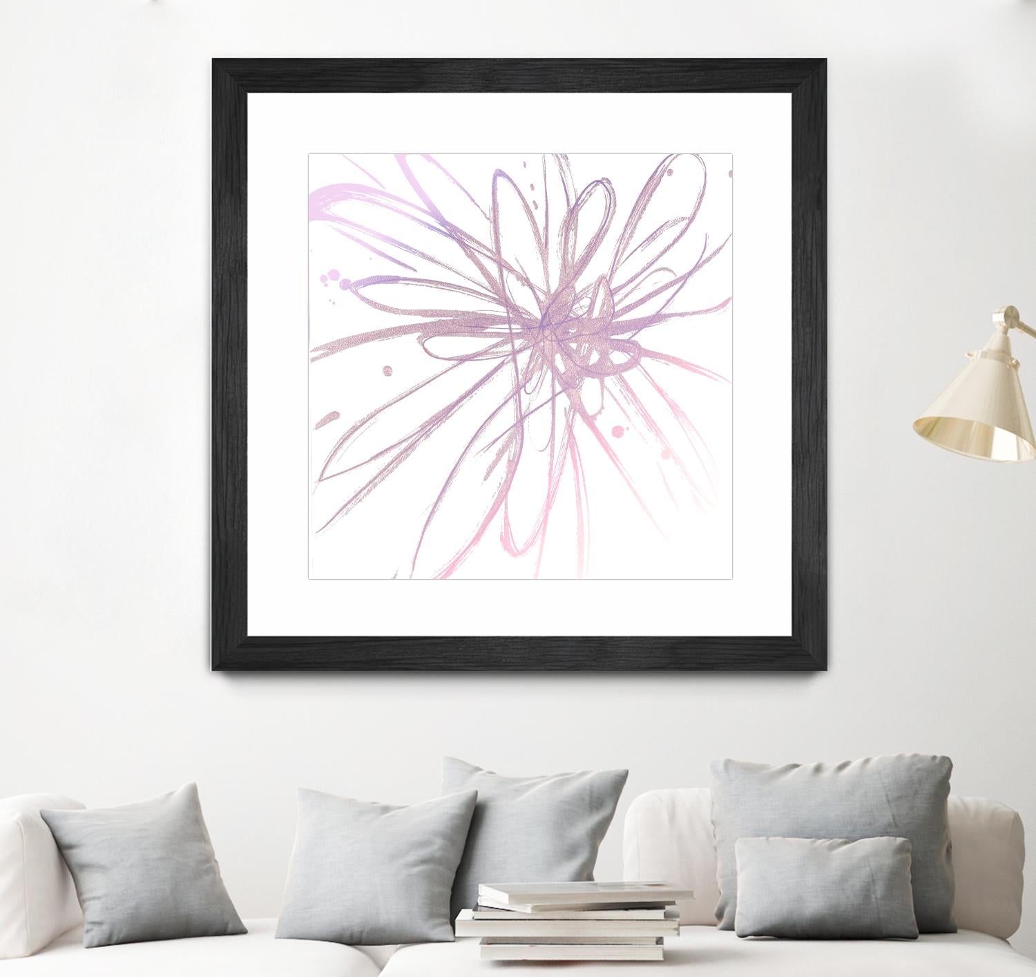 Pink Burst I by L. Hewitt on GIANT ART - multi abstract