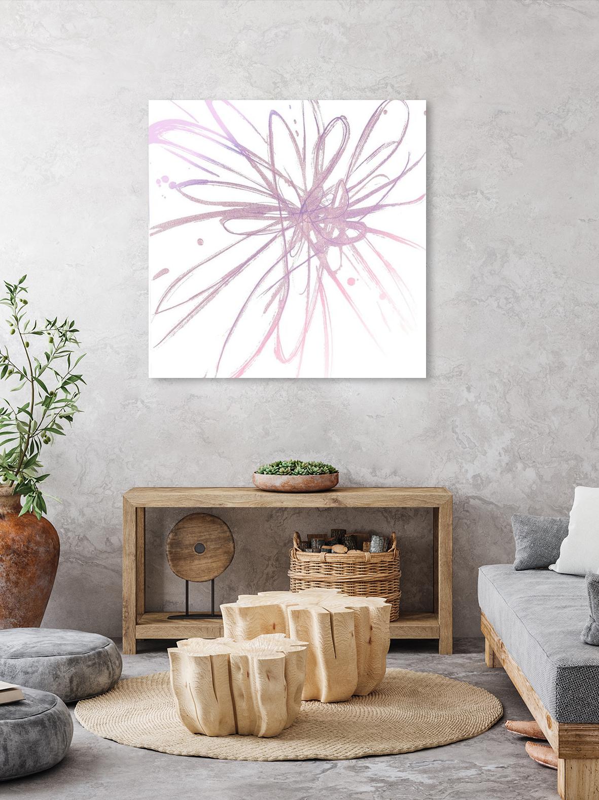 Pink Burst I by L. Hewitt on GIANT ART - multi abstract