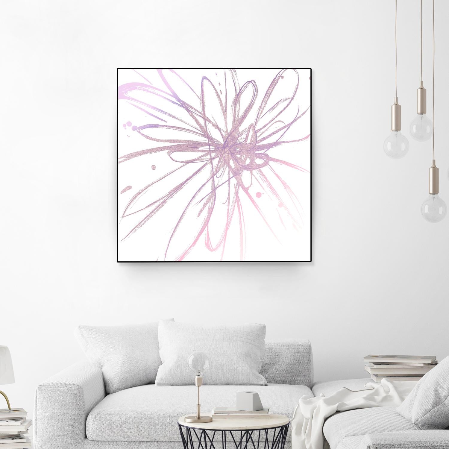 Pink Burst I by L. Hewitt on GIANT ART - multi abstract