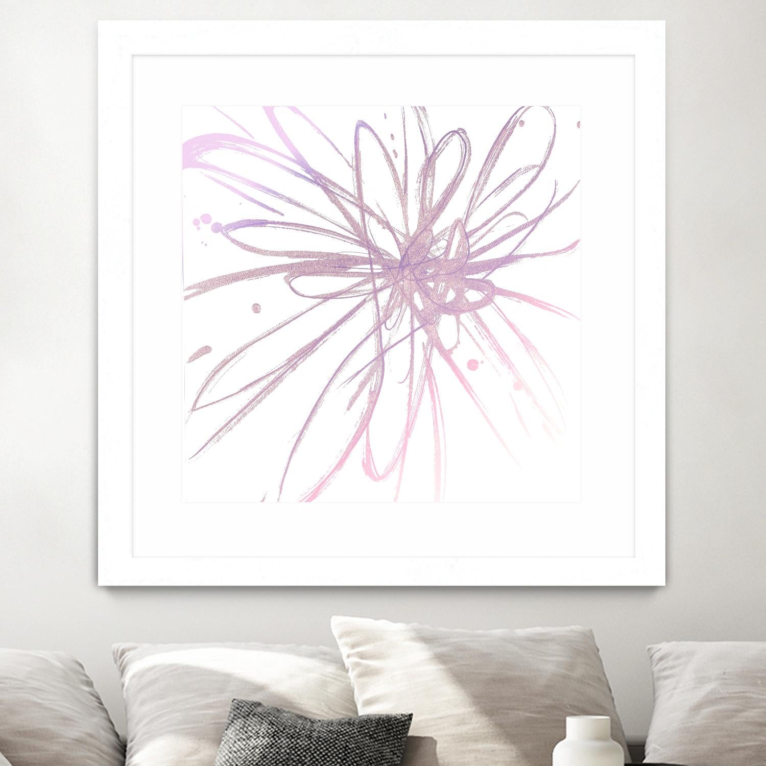 Pink Burst I by L. Hewitt on GIANT ART - multi abstract