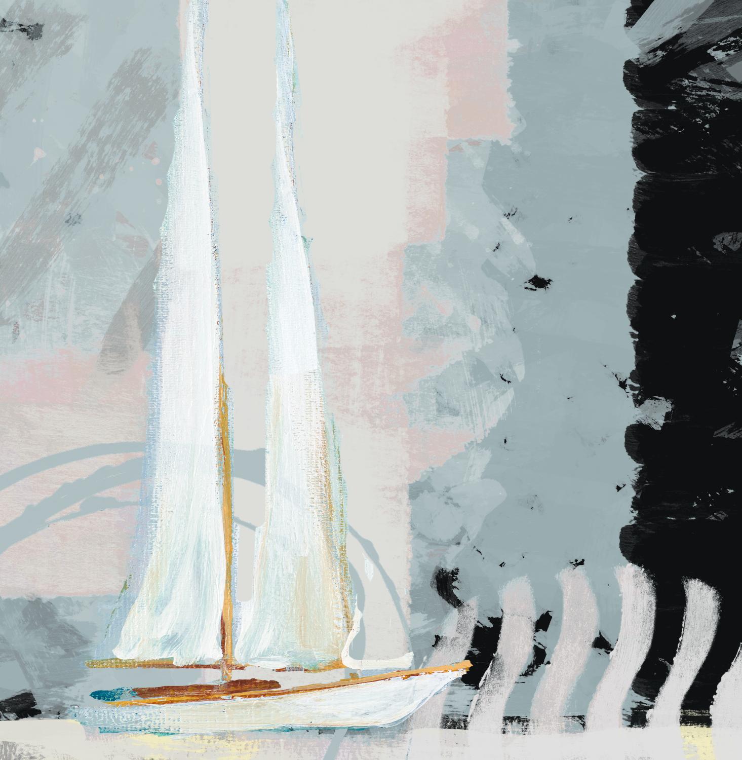 Boat Sailing II by Dan Meneely on GIANT ART - coastal