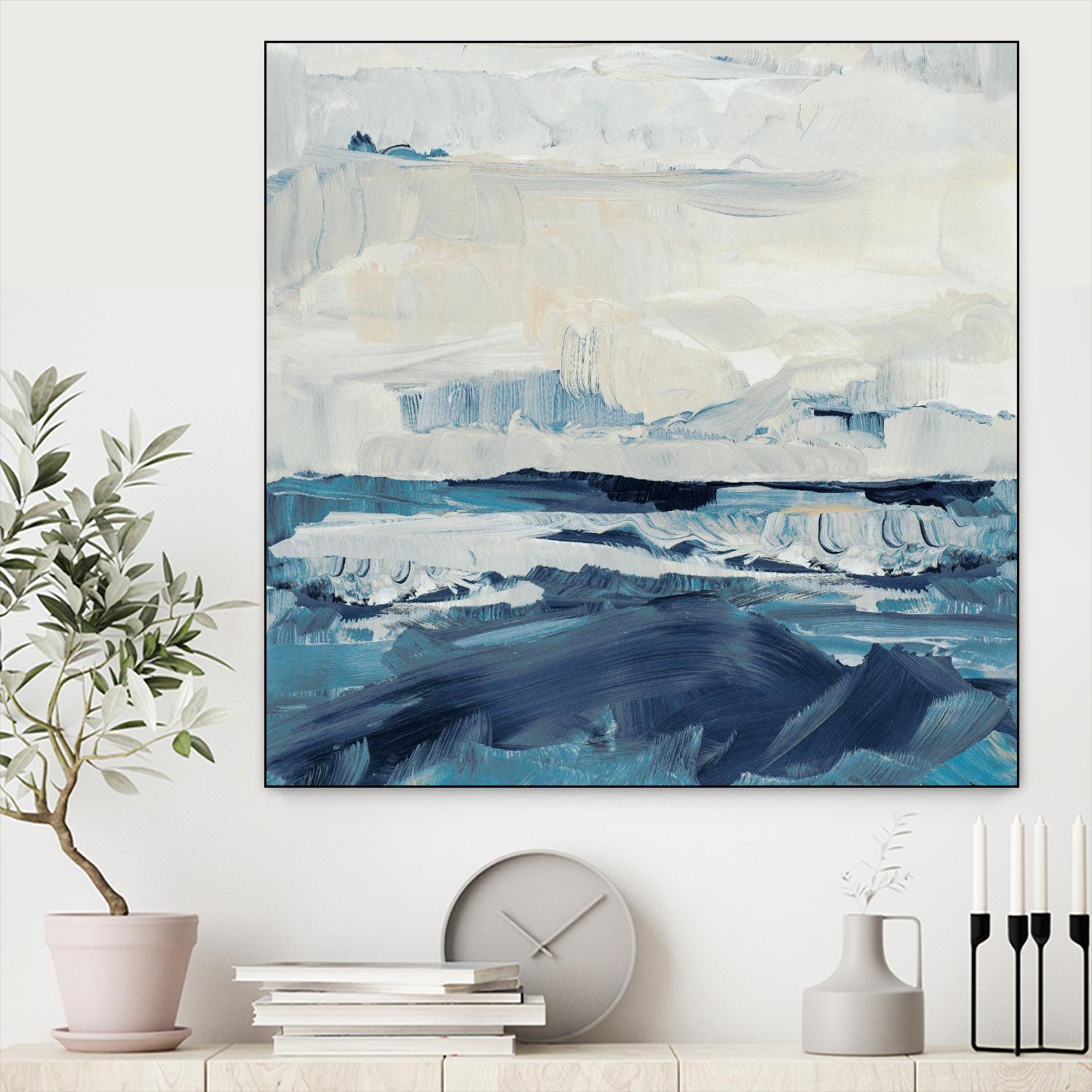 Freedom of the Blue Sea II by Lanie Loreth on GIANT ART - coastal abstract