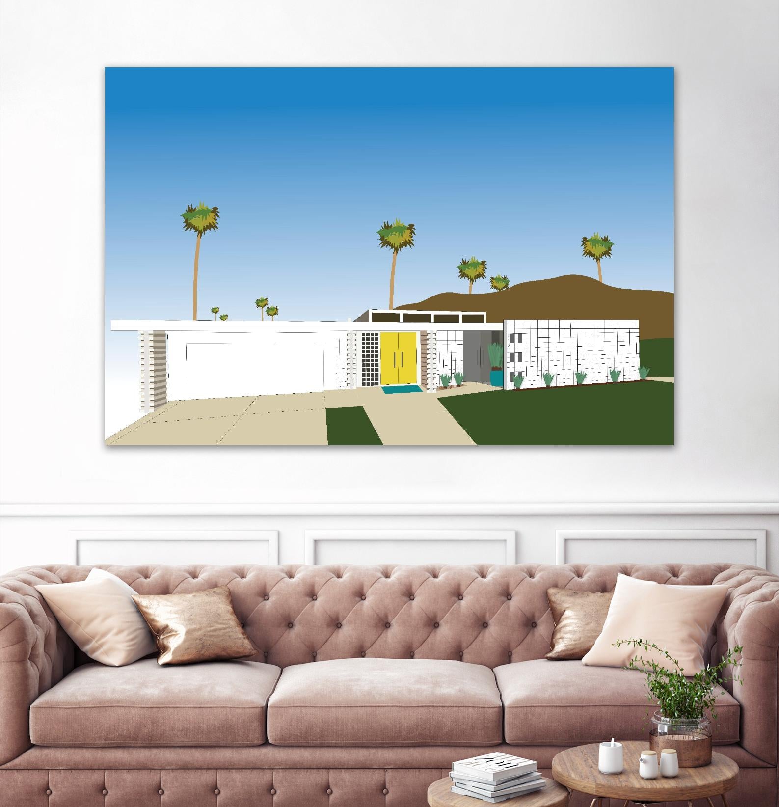 Palm Spring Living II by Jen Bucheli on GIANT ART - decorative