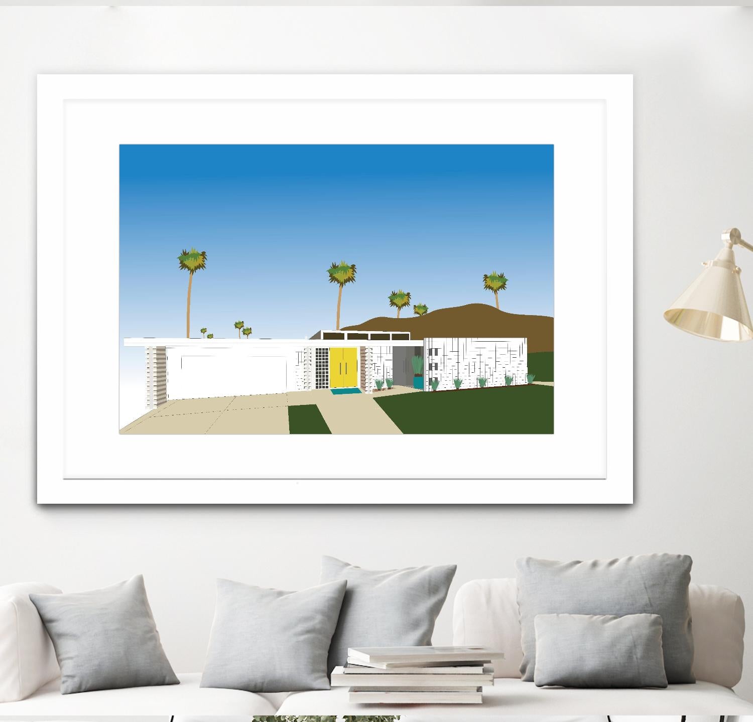 Palm Spring Living II by Jen Bucheli on GIANT ART - decorative