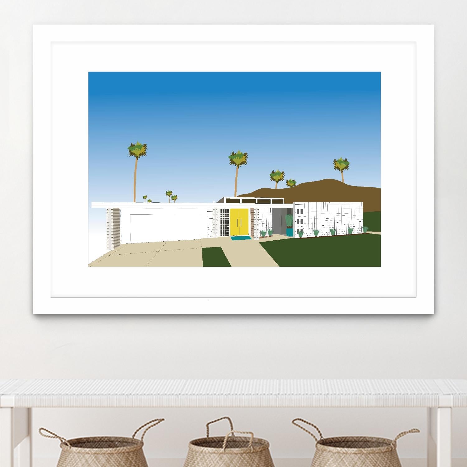 Palm Spring Living II by Jen Bucheli on GIANT ART - decorative