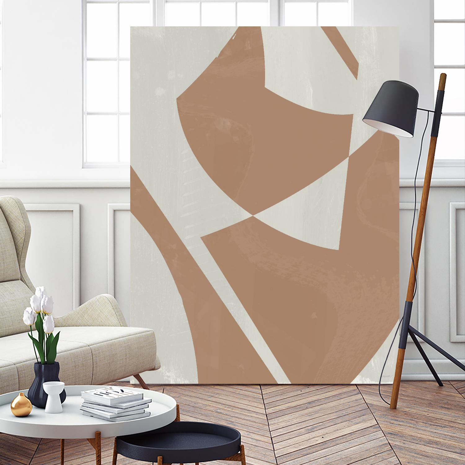 Beige Machine Abstract by Dan Meneely on GIANT ART - beige Abstract