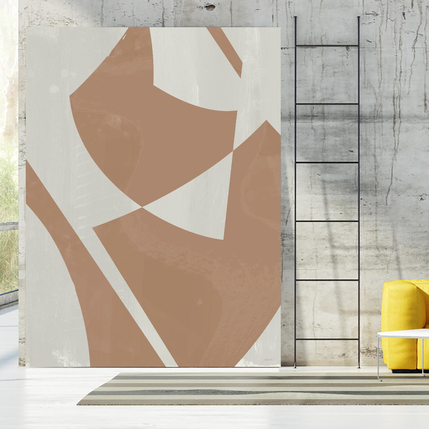 Beige Machine Abstract by Dan Meneely on GIANT ART - beige Abstract