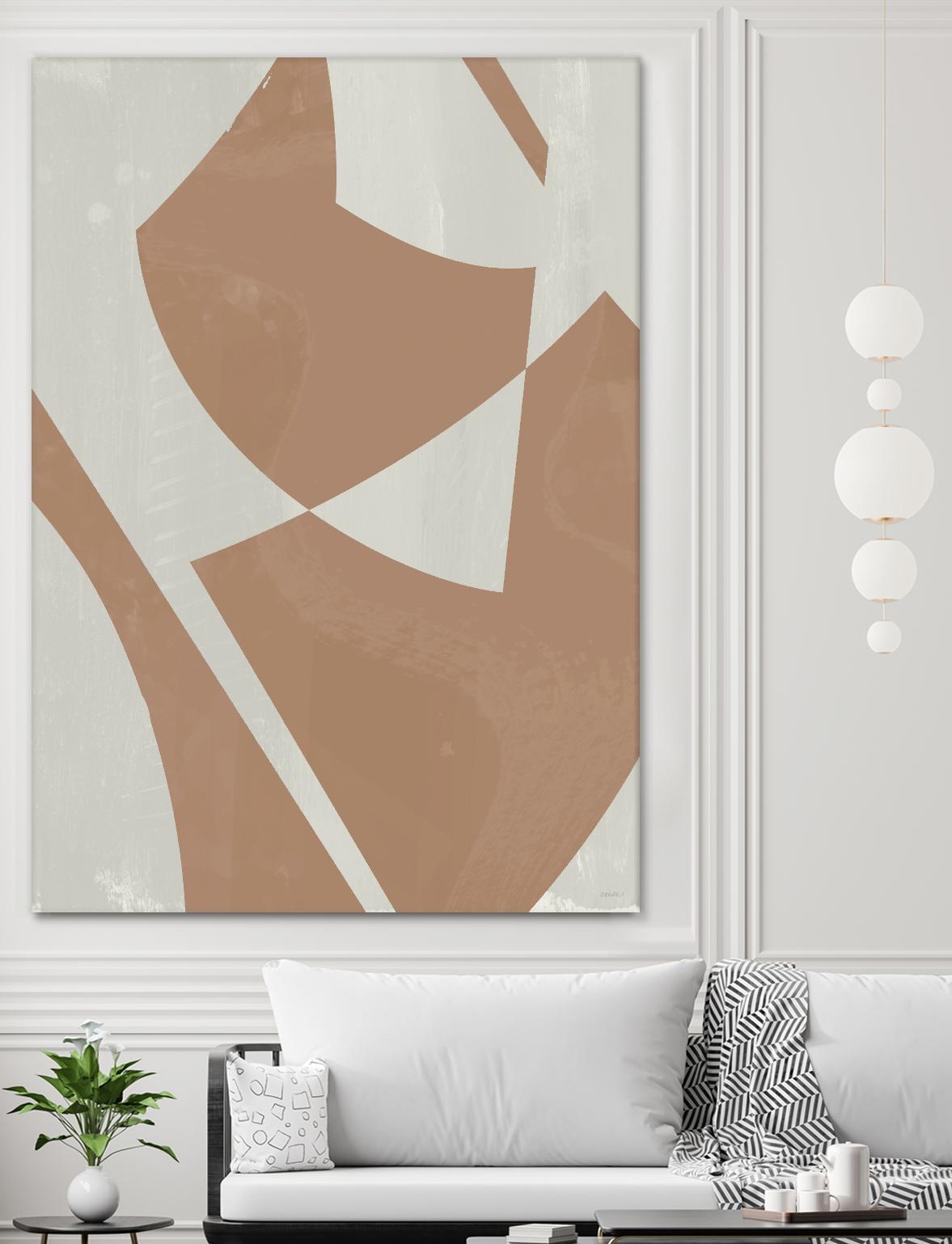 Beige Machine Abstract by Dan Meneely on GIANT ART - beige Abstract