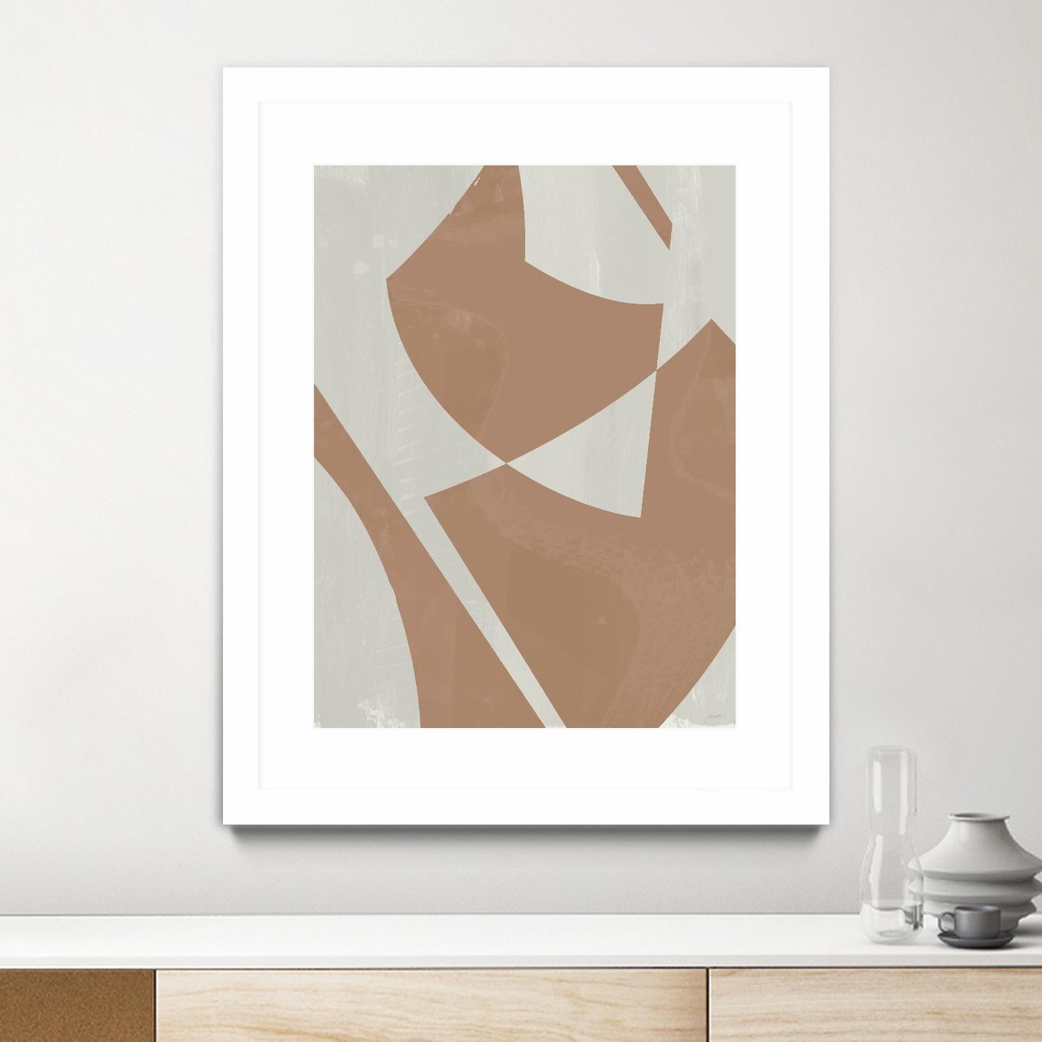 Beige Machine Abstract by Dan Meneely on GIANT ART - beige Abstract