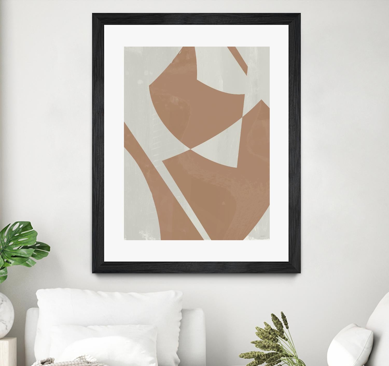 Beige Machine Abstract by Dan Meneely on GIANT ART - beige Abstract