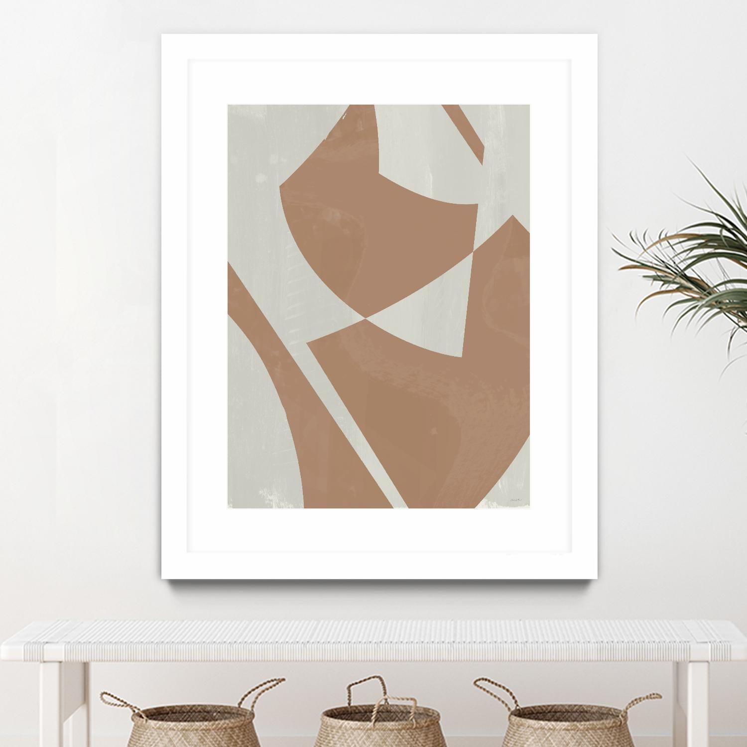 Beige Machine Abstract by Dan Meneely on GIANT ART - beige Abstract