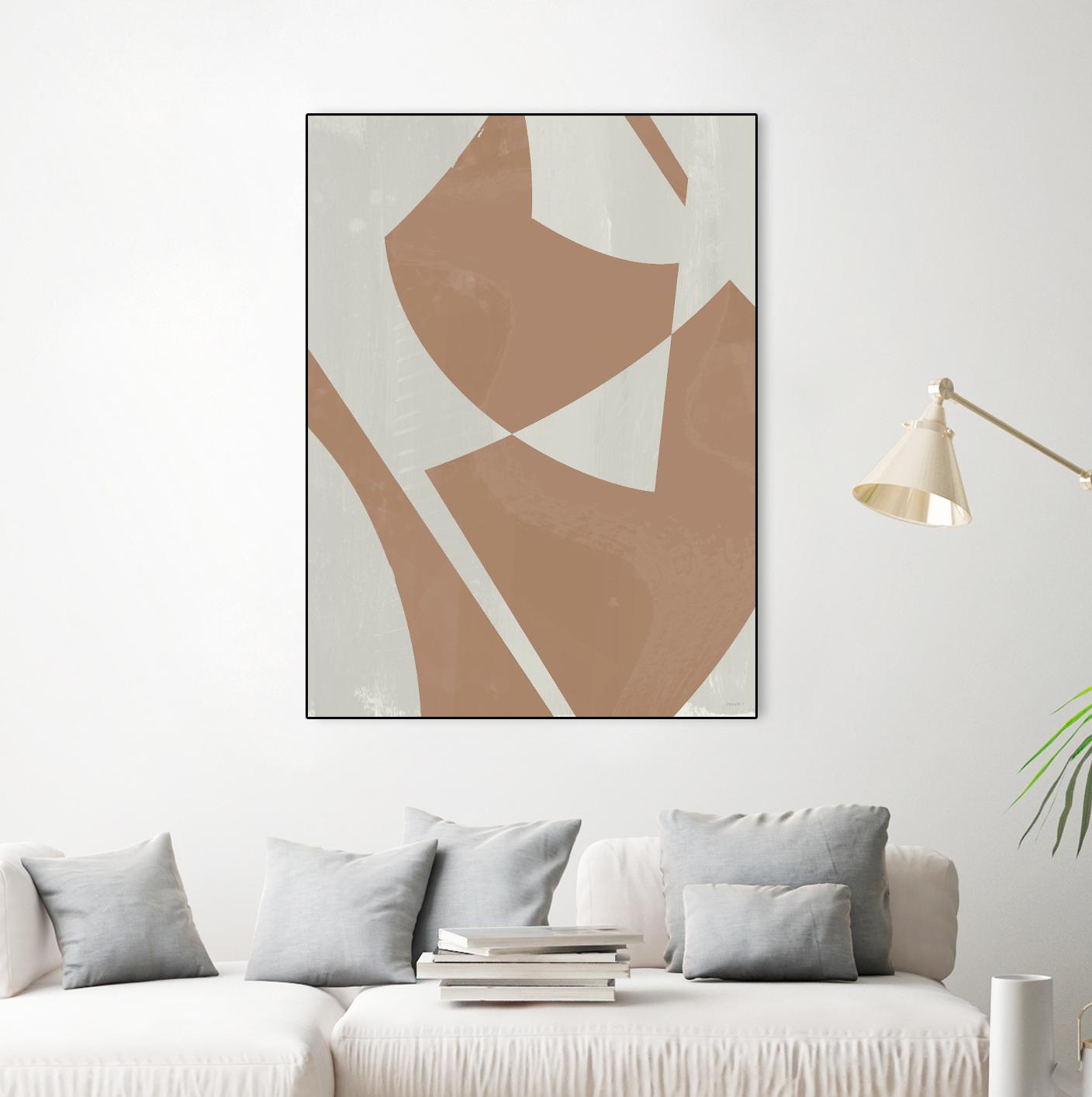 Beige Machine Abstract by Dan Meneely on GIANT ART - beige Abstract