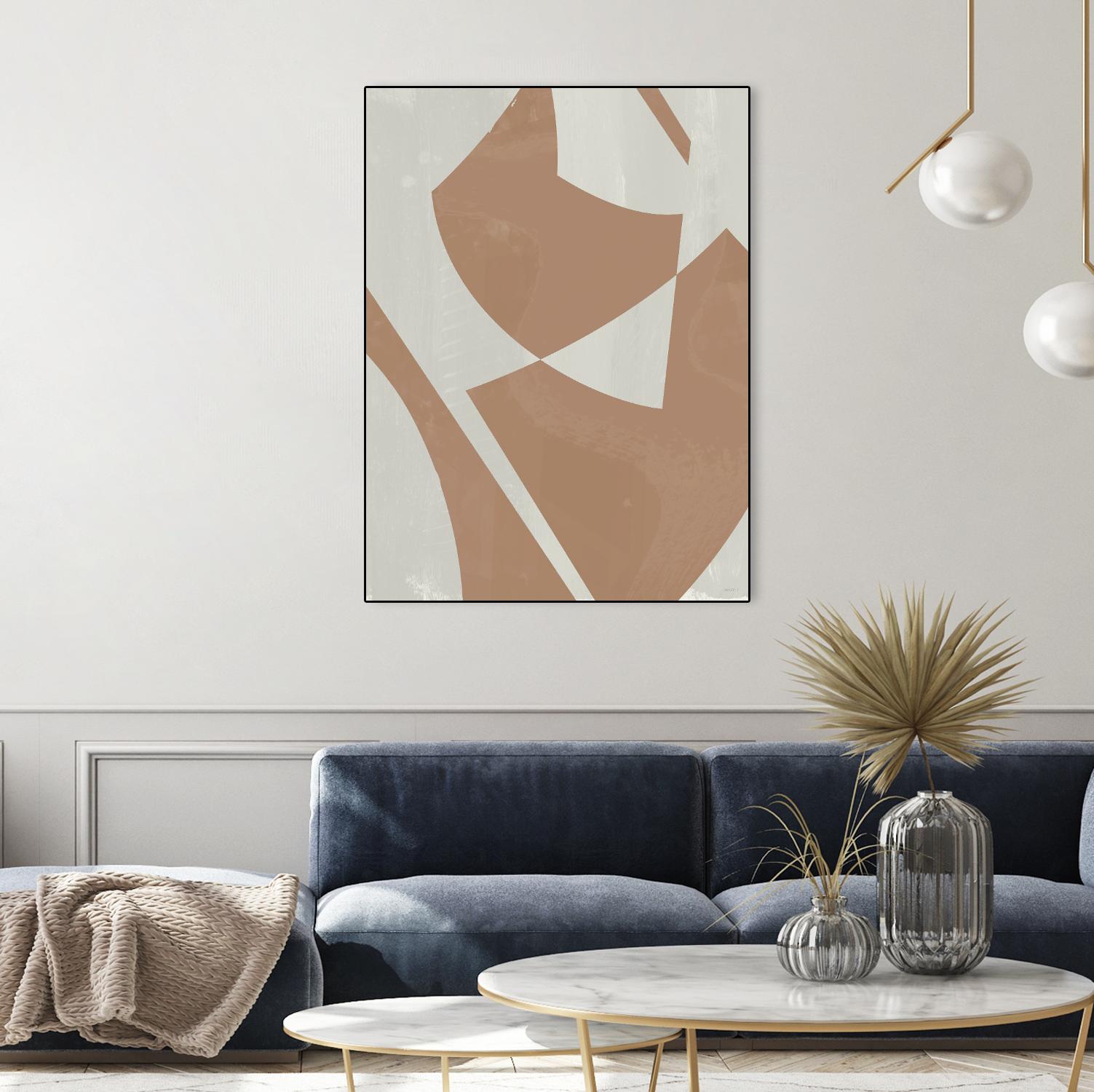 Beige Machine Abstract by Dan Meneely on GIANT ART - beige Abstract