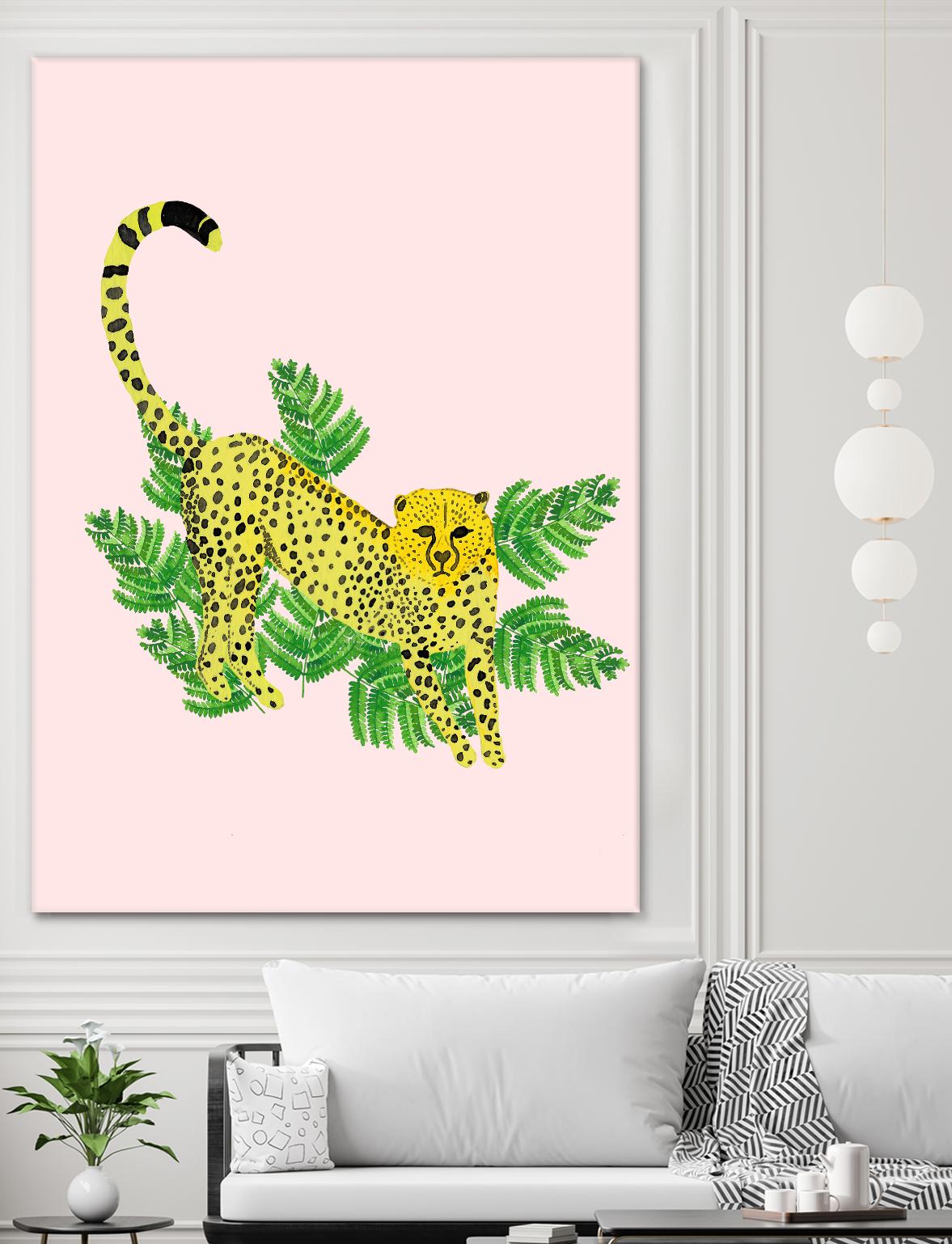 Cheetah on the Lookout I by Jen Bucheli on GIANT ART - multi wildlife