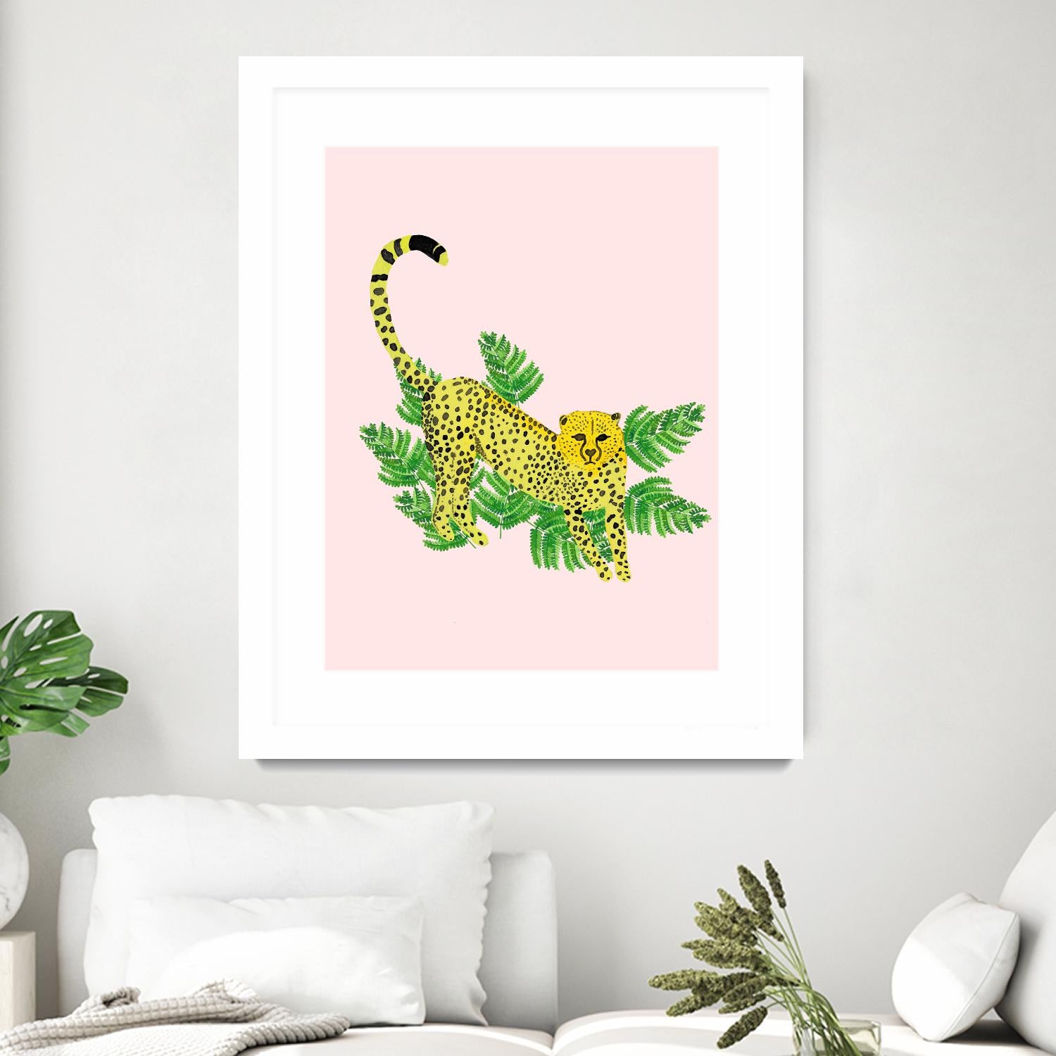 Cheetah on the Lookout I by Jen Bucheli on GIANT ART - multi wildlife