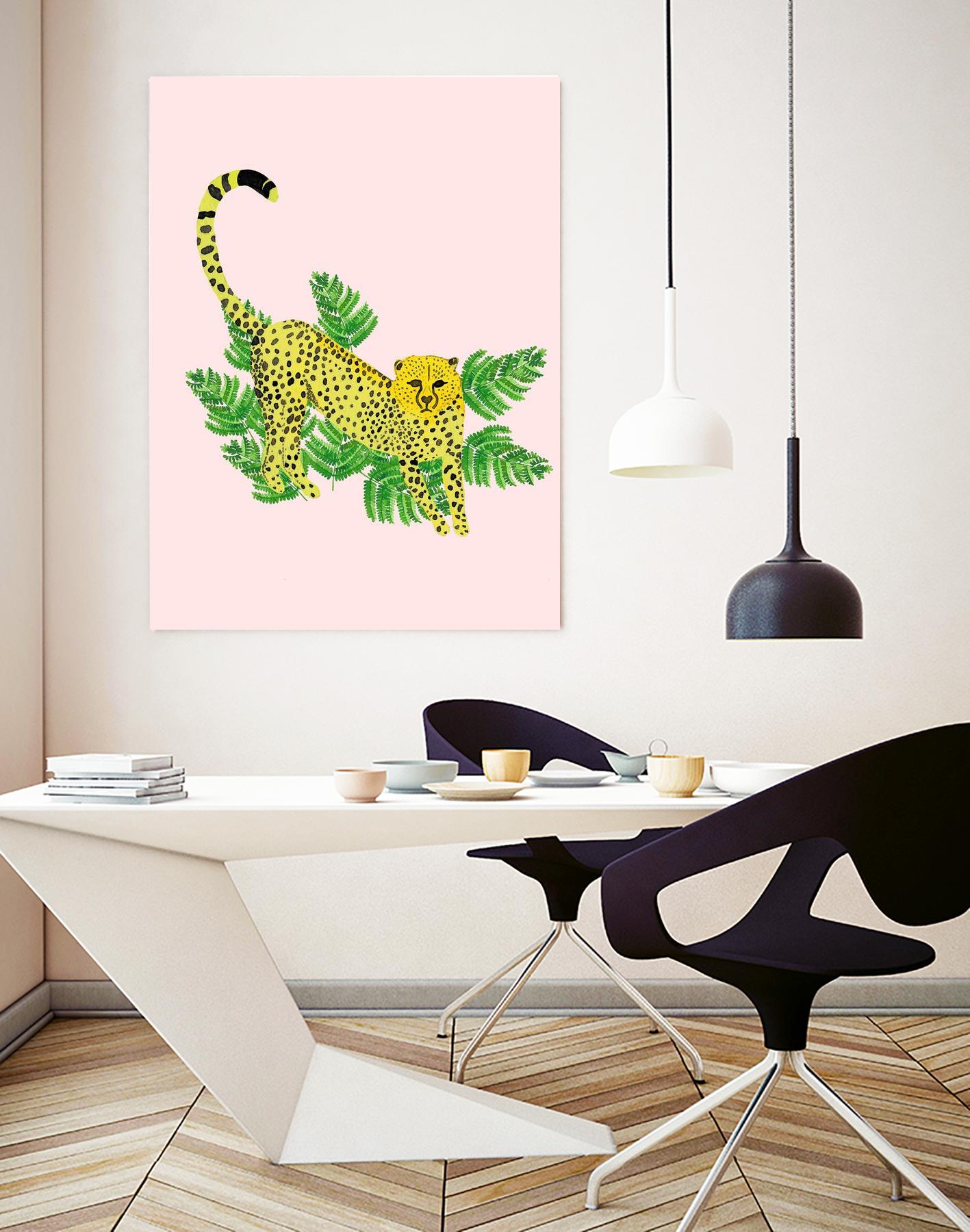 Cheetah on the Lookout I by Jen Bucheli on GIANT ART - multi wildlife