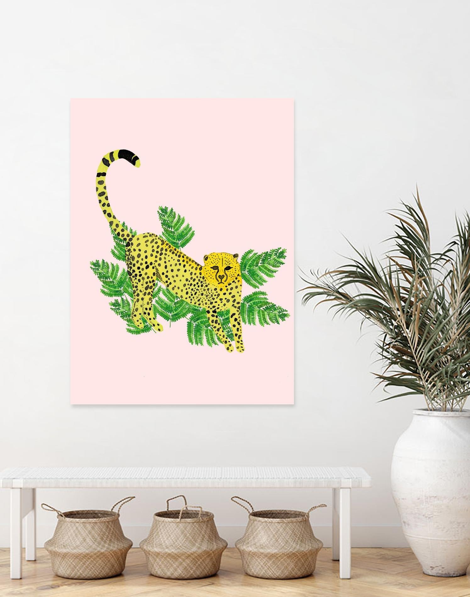 Cheetah on the Lookout I by Jen Bucheli on GIANT ART - multi wildlife