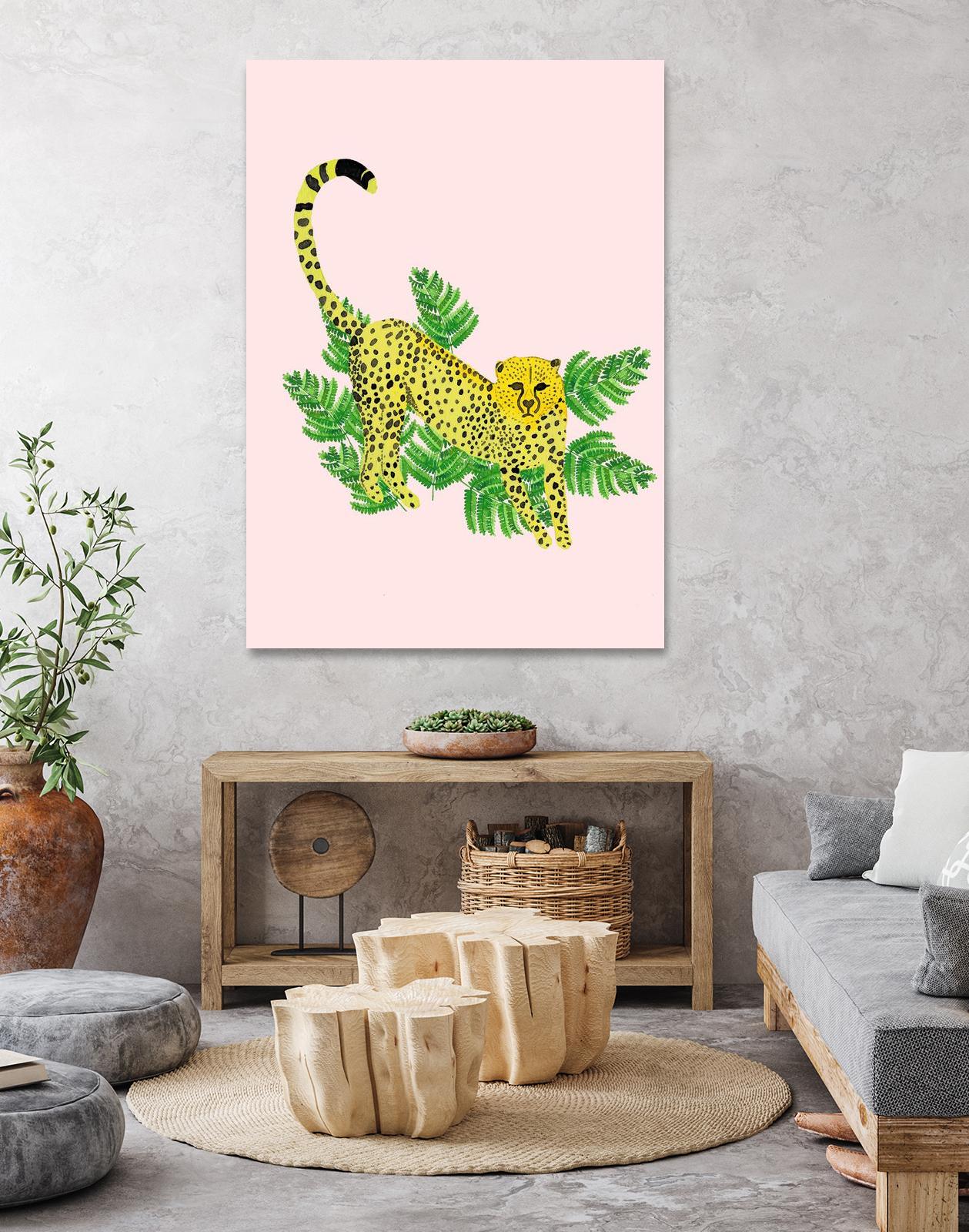 Cheetah on the Lookout I by Jen Bucheli on GIANT ART - multi wildlife