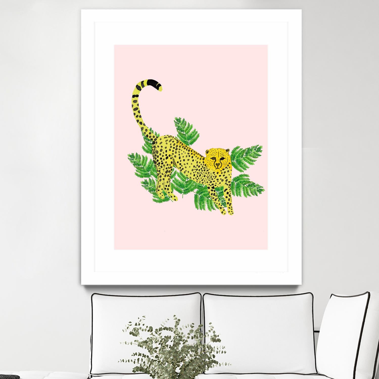 Cheetah on the Lookout I by Jen Bucheli on GIANT ART - multi wildlife