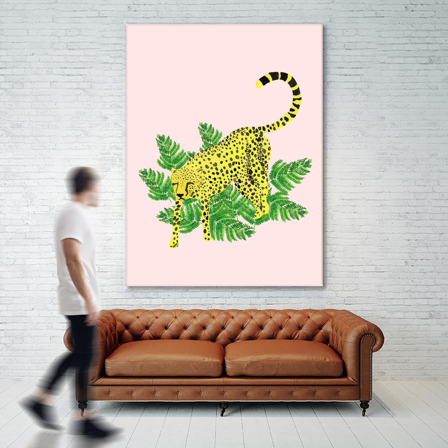 Cheetah on the Lookout II by Jen Bucheli on GIANT ART - multi wildlife