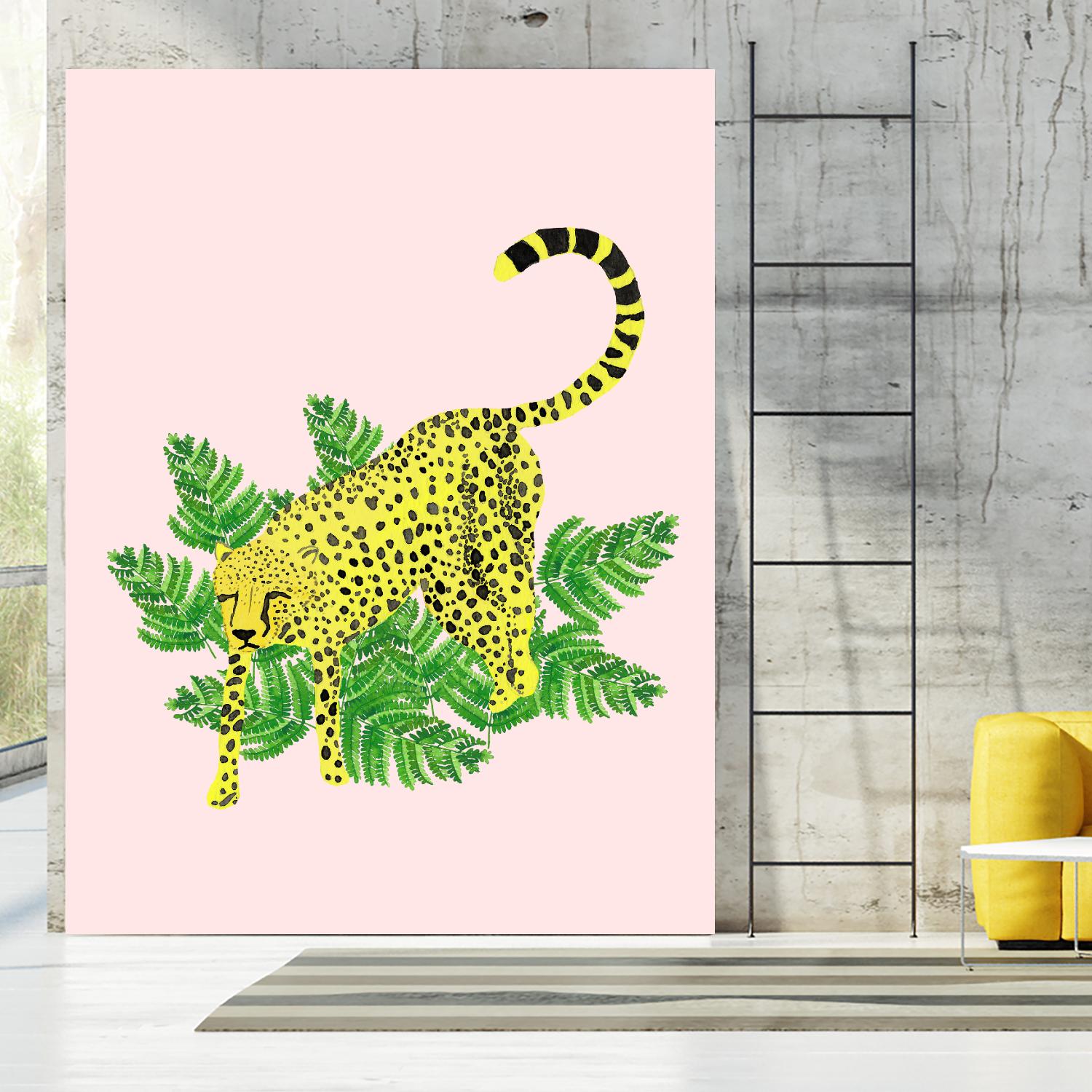 Cheetah on the Lookout II by Jen Bucheli on GIANT ART - multi wildlife