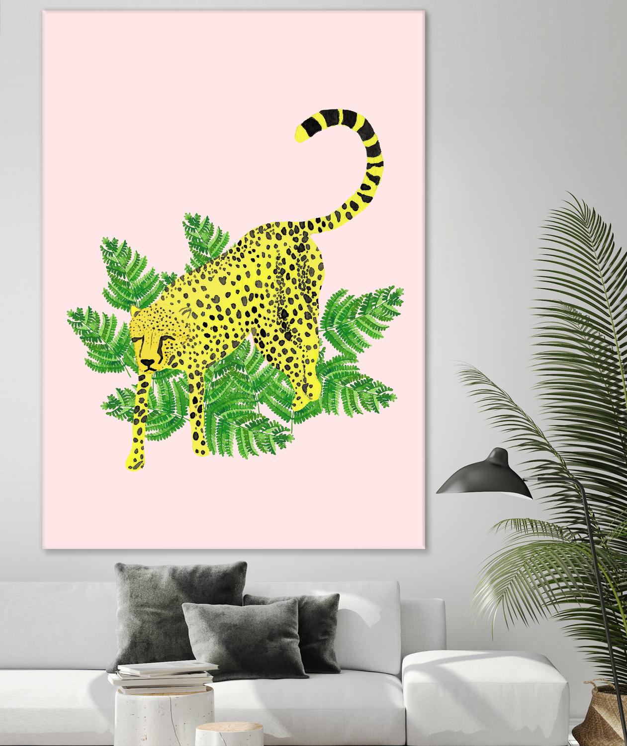 Cheetah on the Lookout II by Jen Bucheli on GIANT ART - multi wildlife