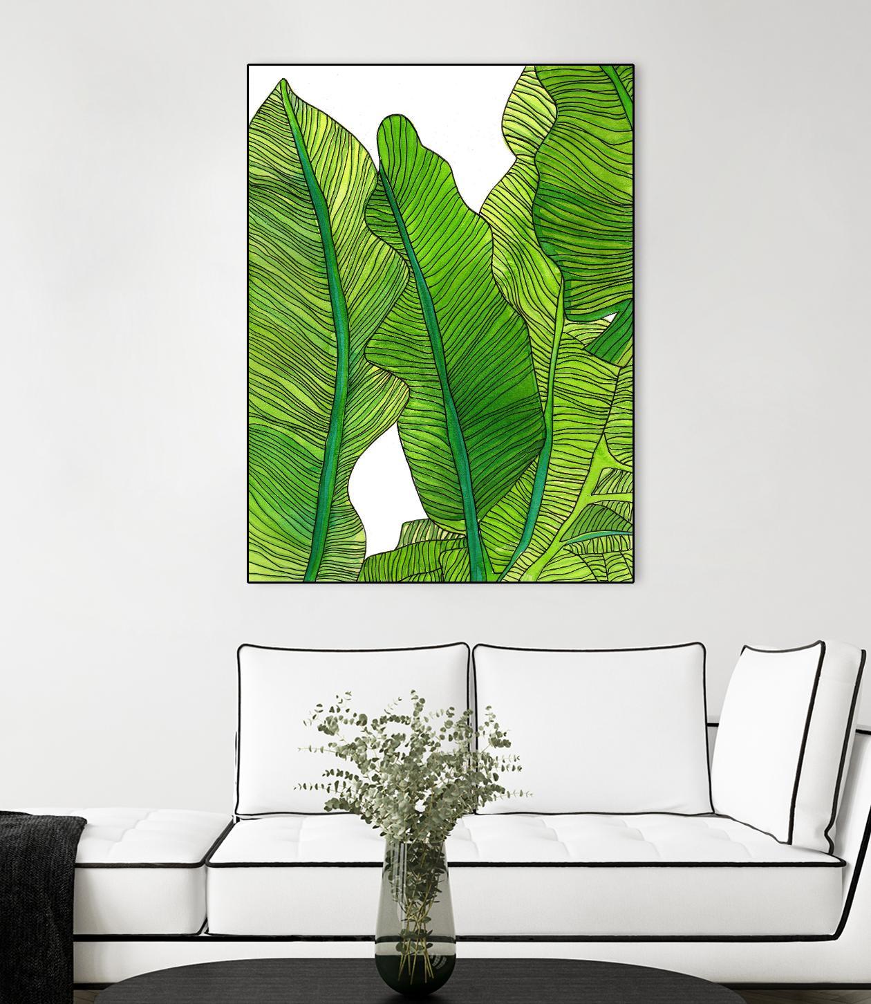 Jungle Leaves by Jen Bucheli on GIANT ART - floral leaves