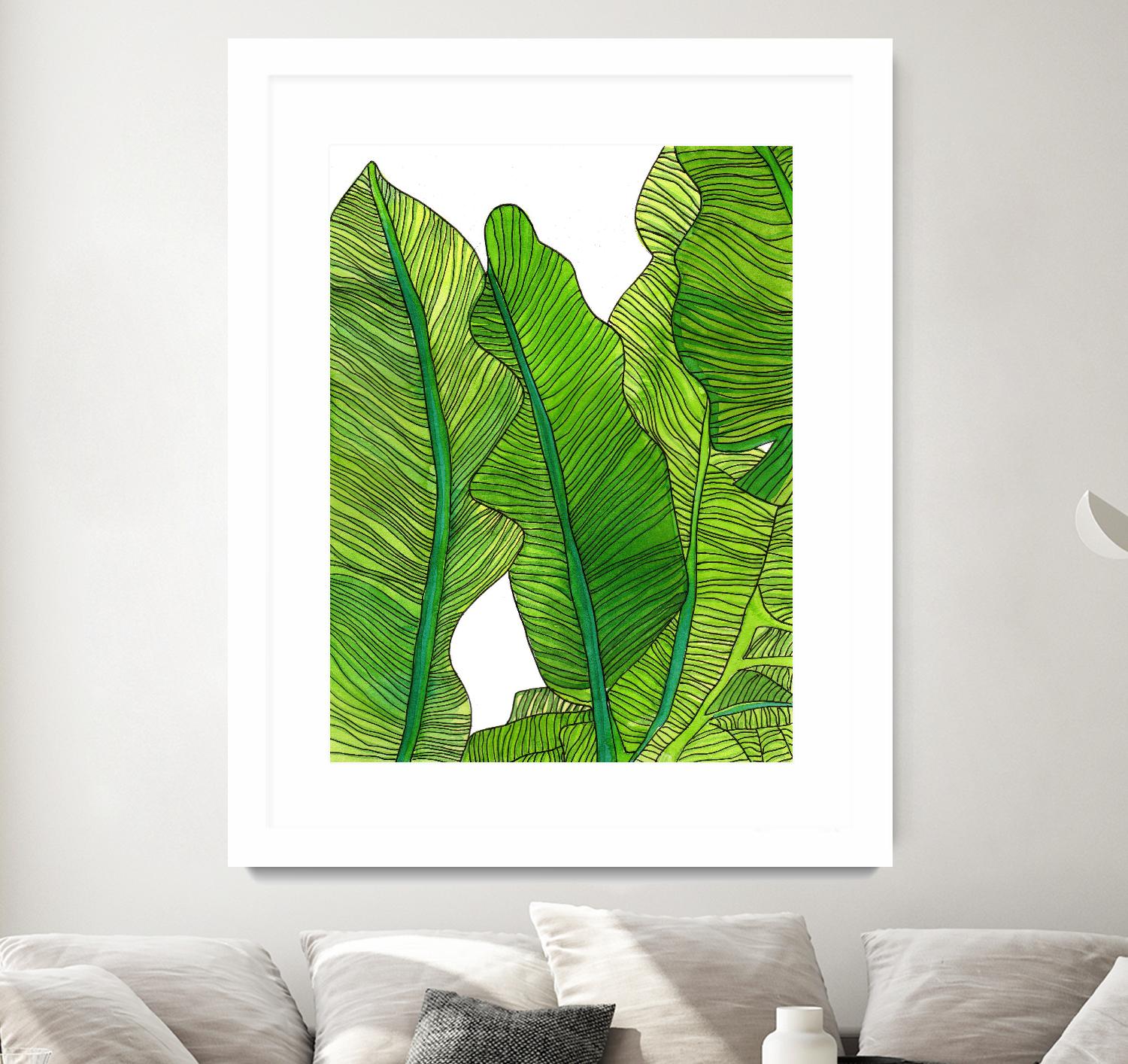Jungle Leaves by Jen Bucheli on GIANT ART - floral leaves