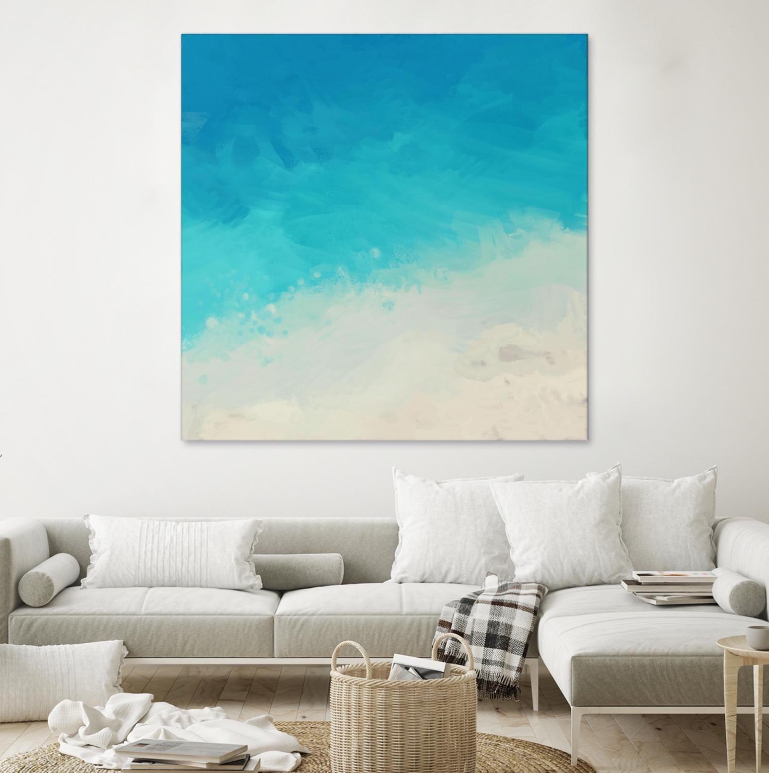 Ocean Blue Sea II by Dan Meneely on GIANT ART - abstract coastal