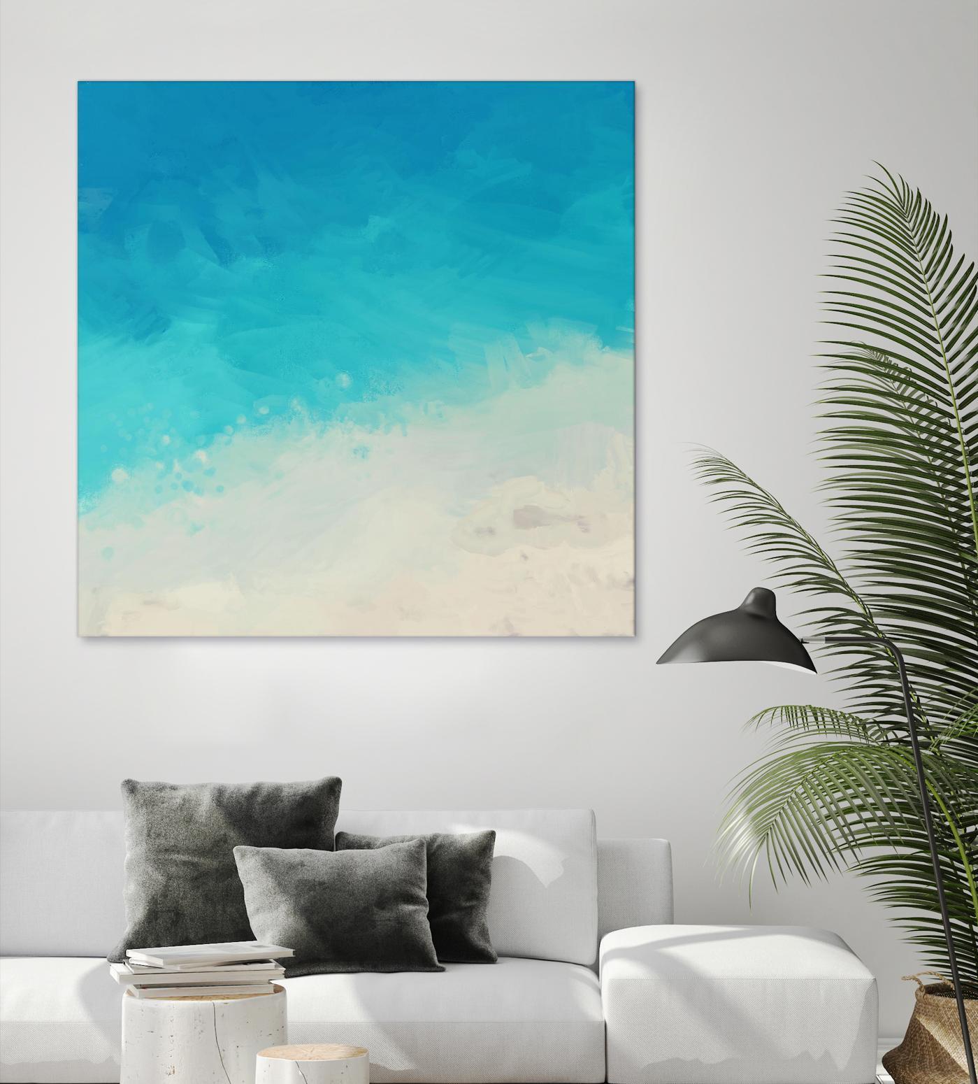 Ocean Blue Sea II by Dan Meneely on GIANT ART - abstract coastal