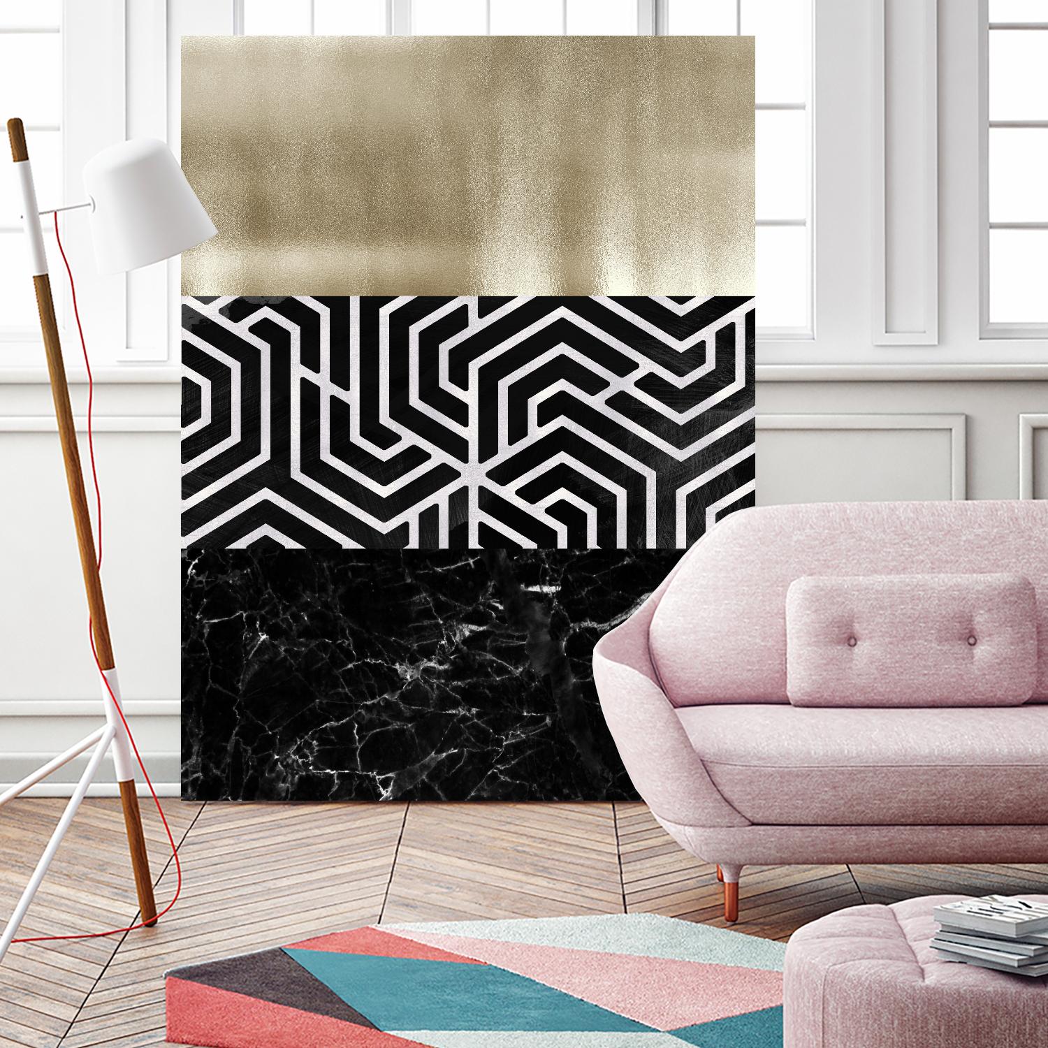 Many Layers II by Elizabeth Medley on GIANT ART - black abstract