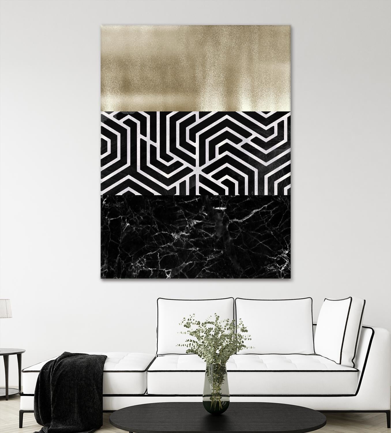 Many Layers II by Elizabeth Medley on GIANT ART - black abstract