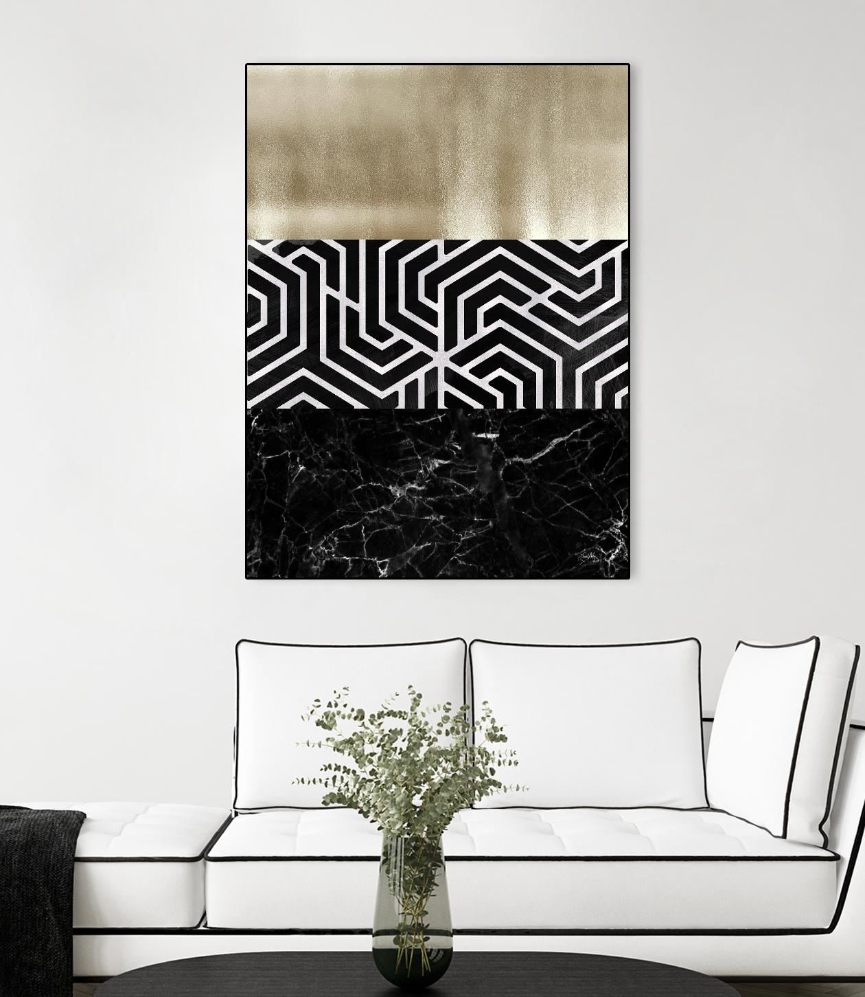 Many Layers II by Elizabeth Medley on GIANT ART - black abstract