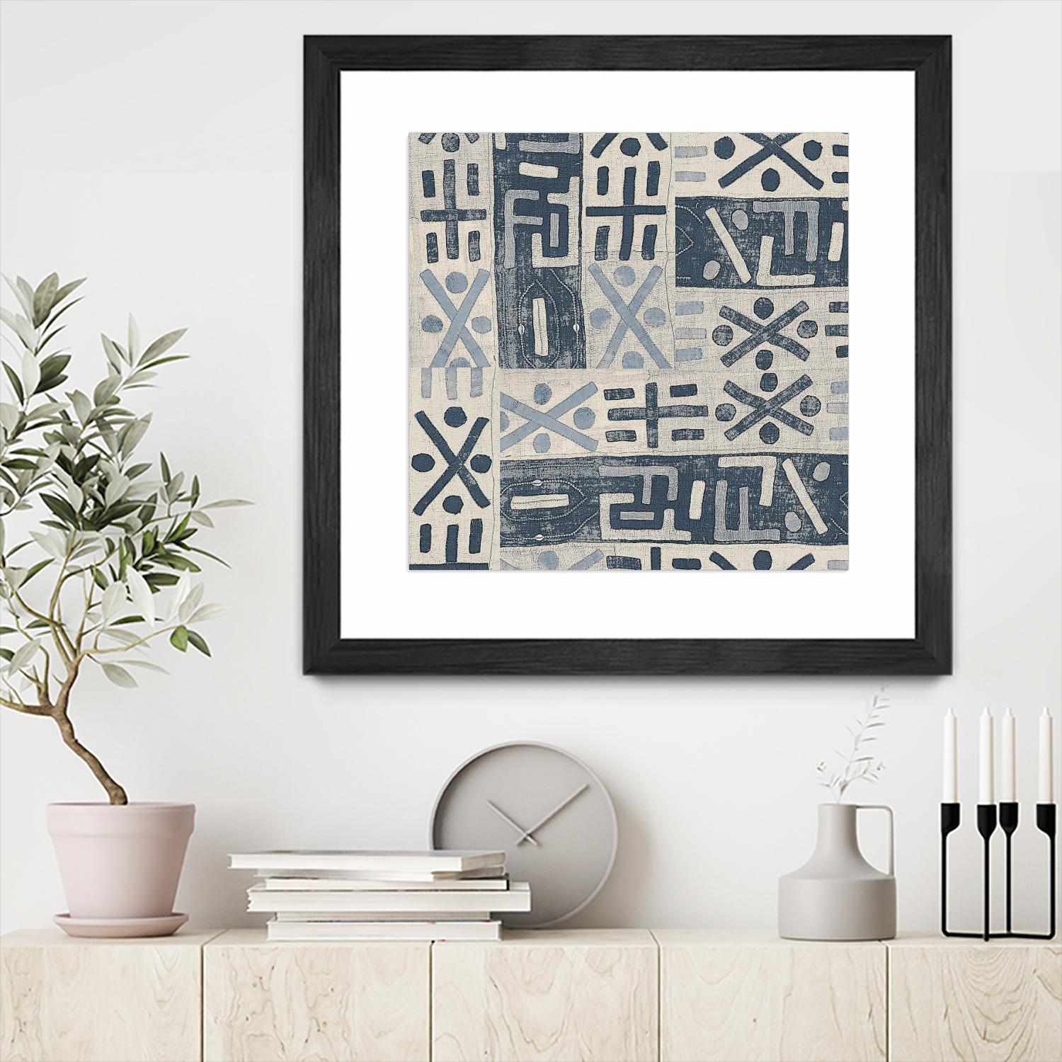 Neutral Mudcloth Pattern by Nicholas Biscardi on GIANT ART - pattern abstract