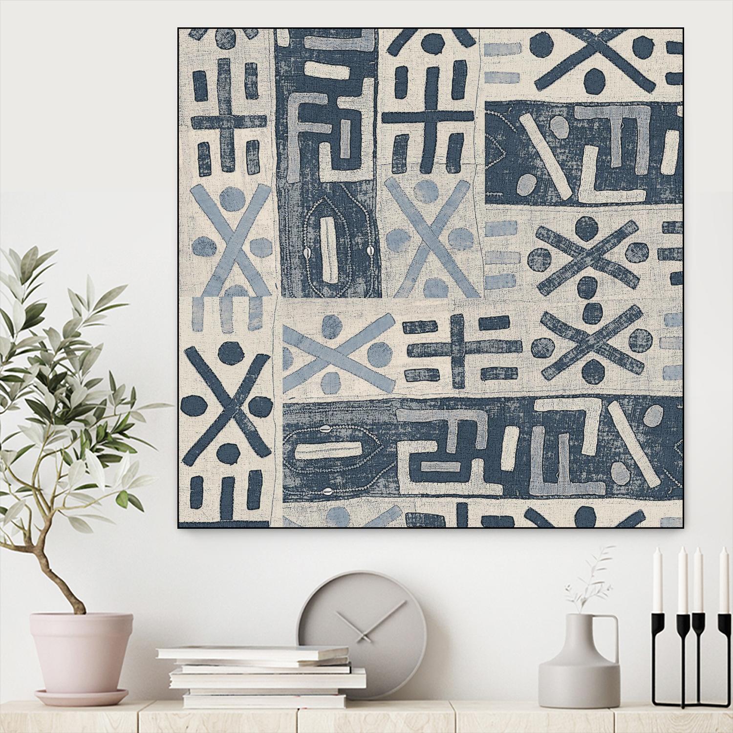 Neutral Mudcloth Pattern by Nicholas Biscardi on GIANT ART - pattern abstract