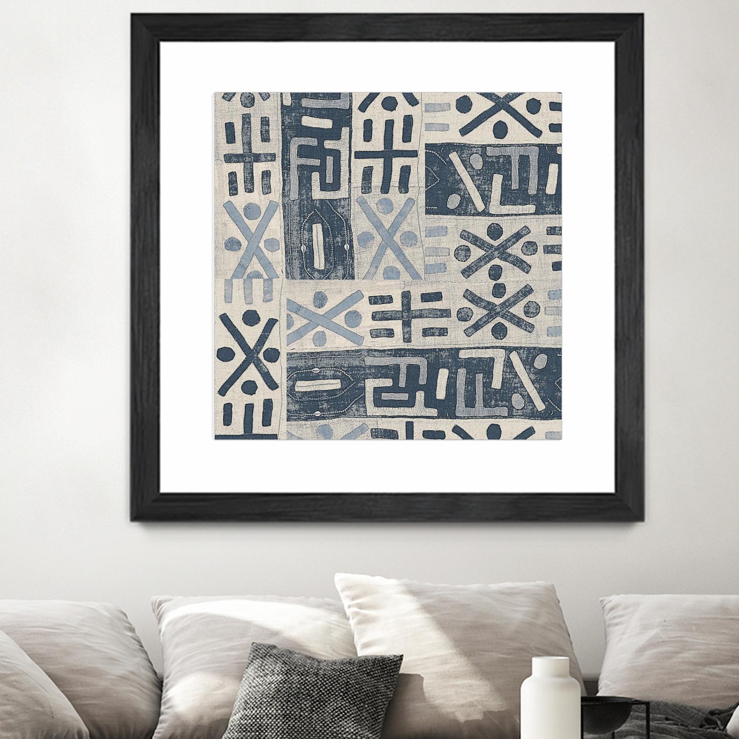 Neutral Mudcloth Pattern by Nicholas Biscardi on GIANT ART - pattern abstract